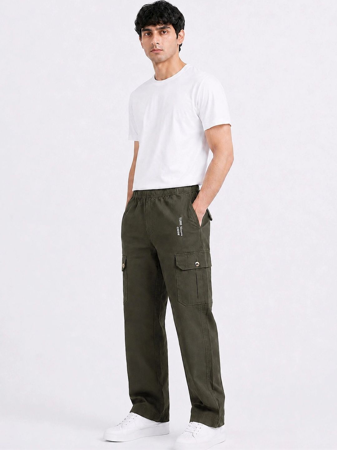 R.Code by The Roadster Life Co. Men Regular Fit Cargos-picture-58