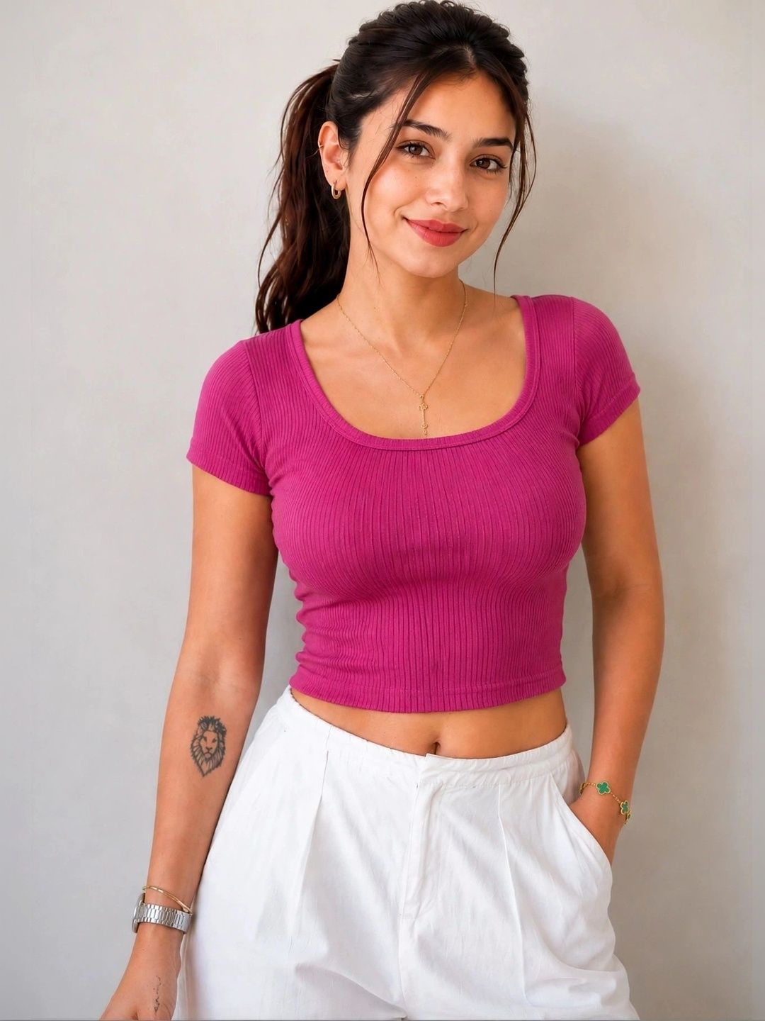 GLOWBERRY Cotton Crop Top-picture-35