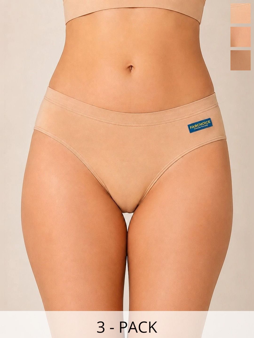 FABCHOICE Women Pack of 3 Cotton Bikini-picture-16