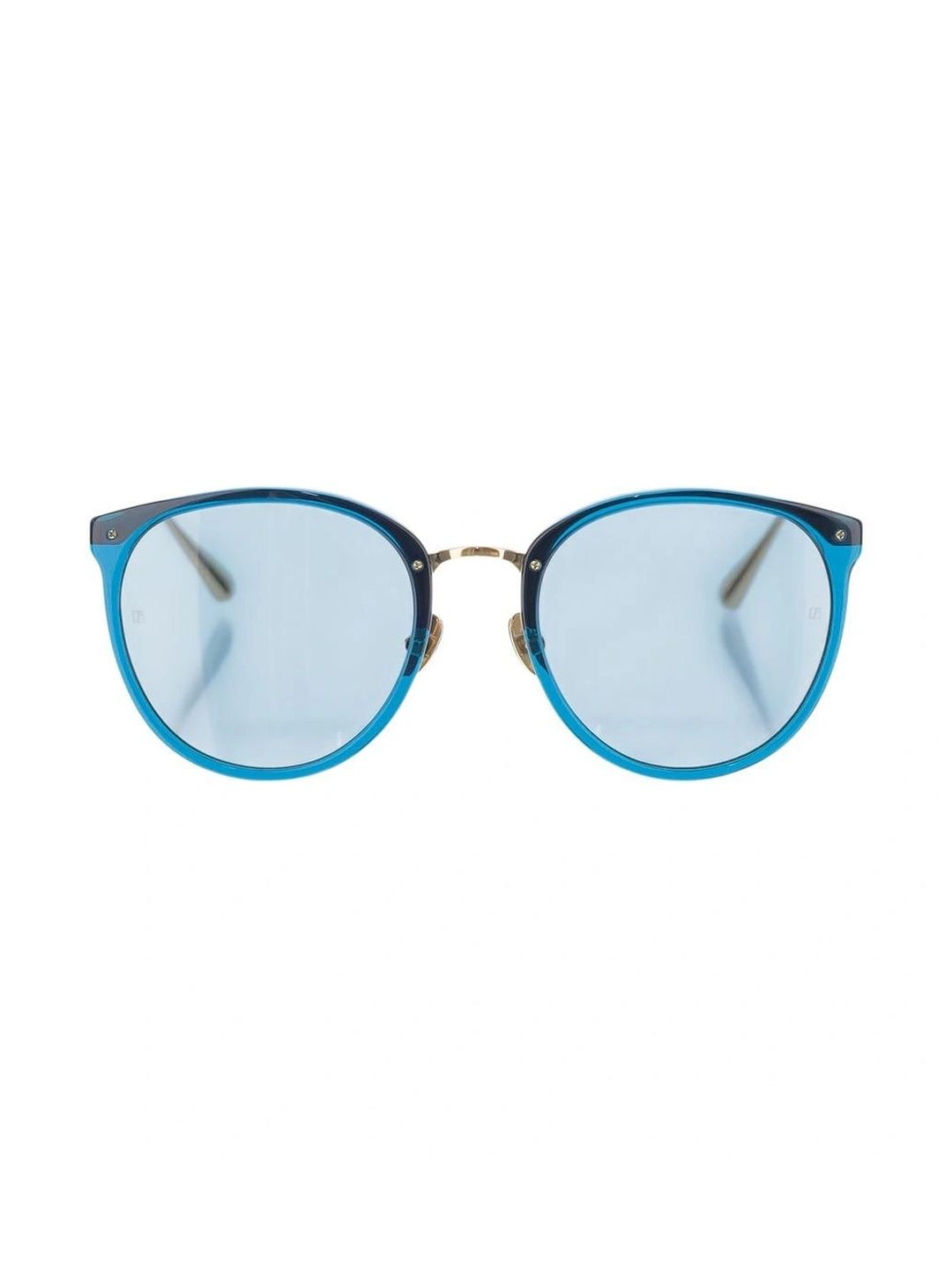 Linda Farrow Women Blue Lens & Blue Round Sunglasses with-image-20