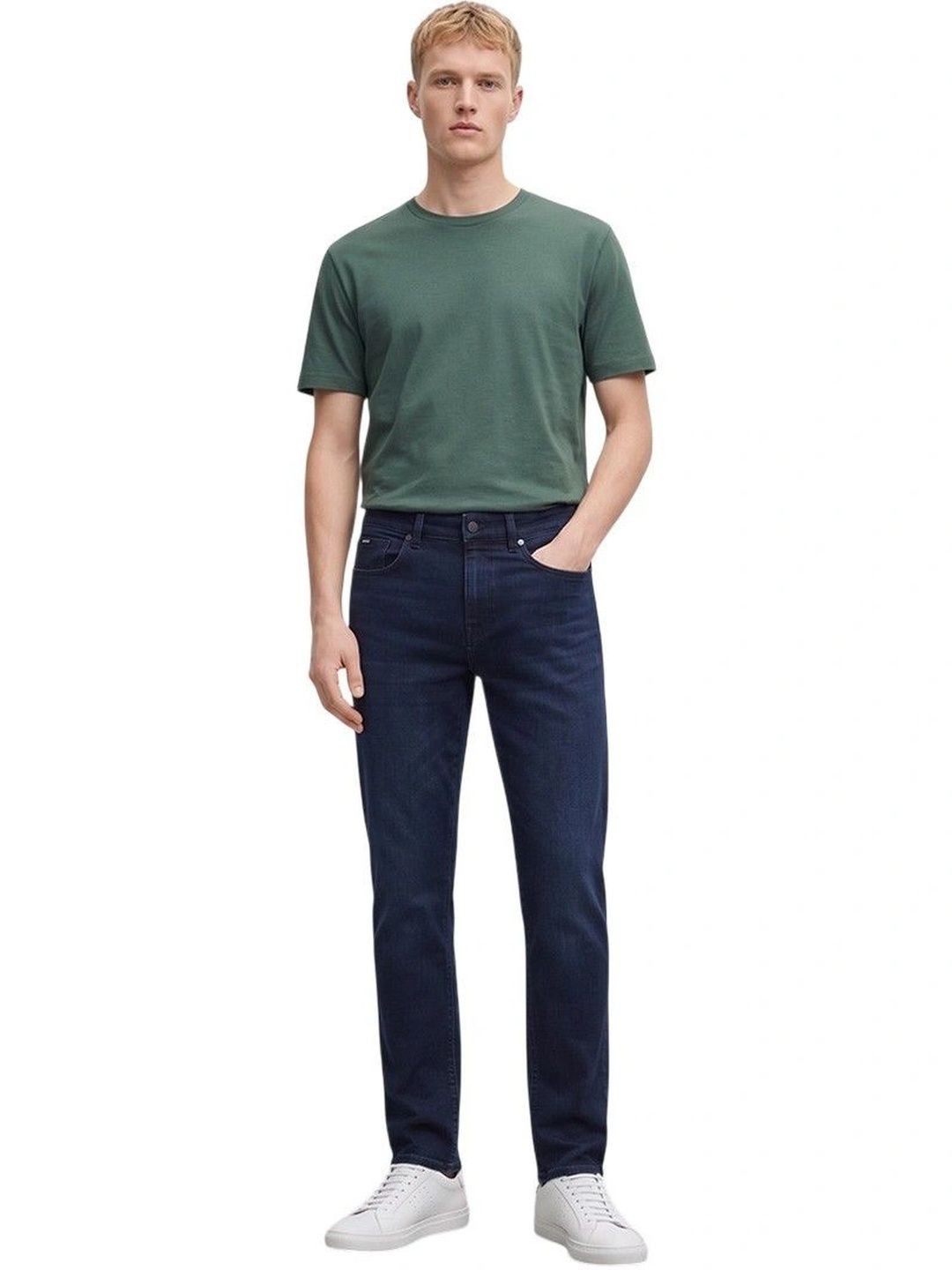 BOSS Men Slim Fit Mid-Rise Jeans-picture-34
