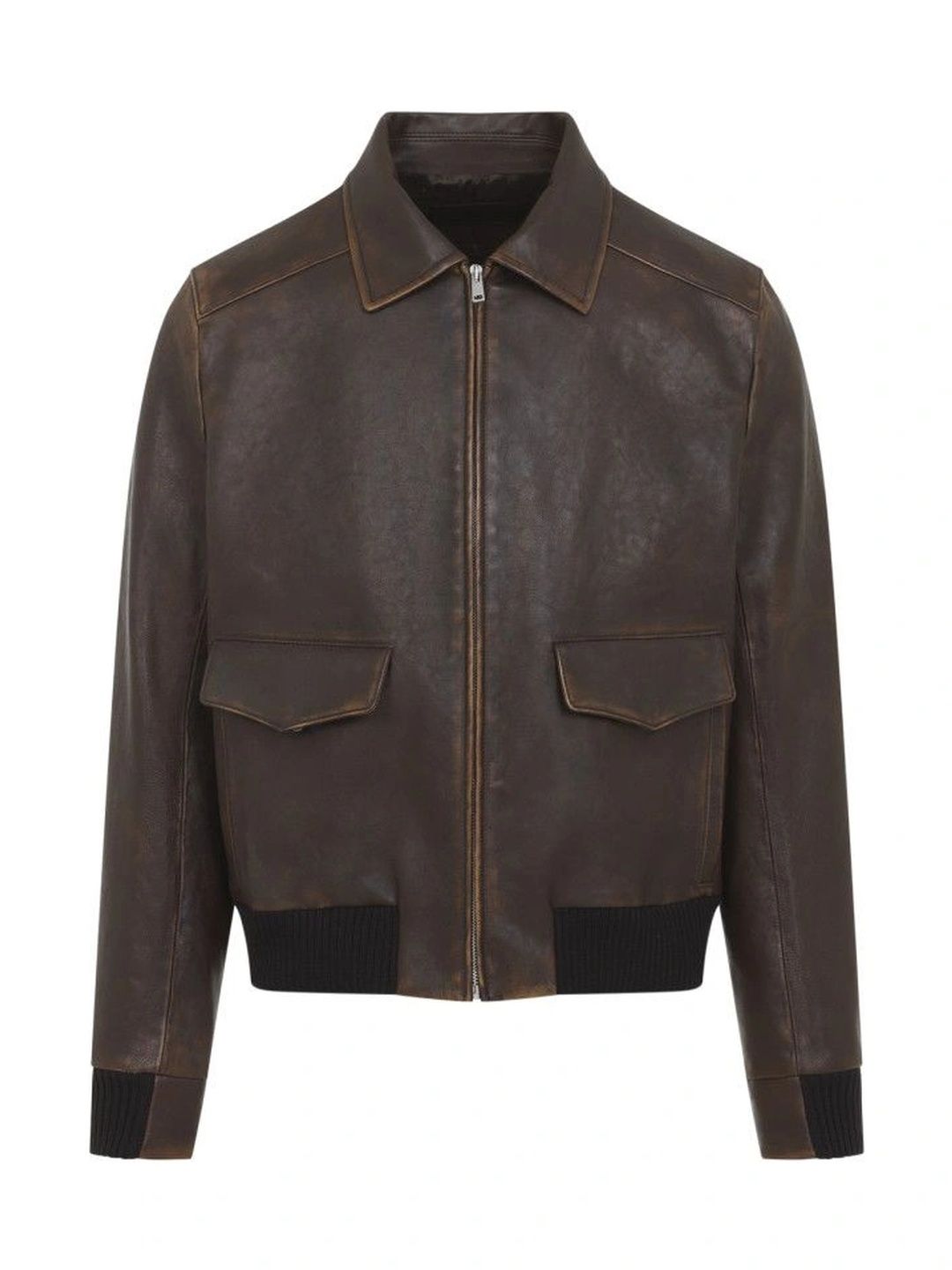 Prada Men Leather Bomber Jacket-picture-16