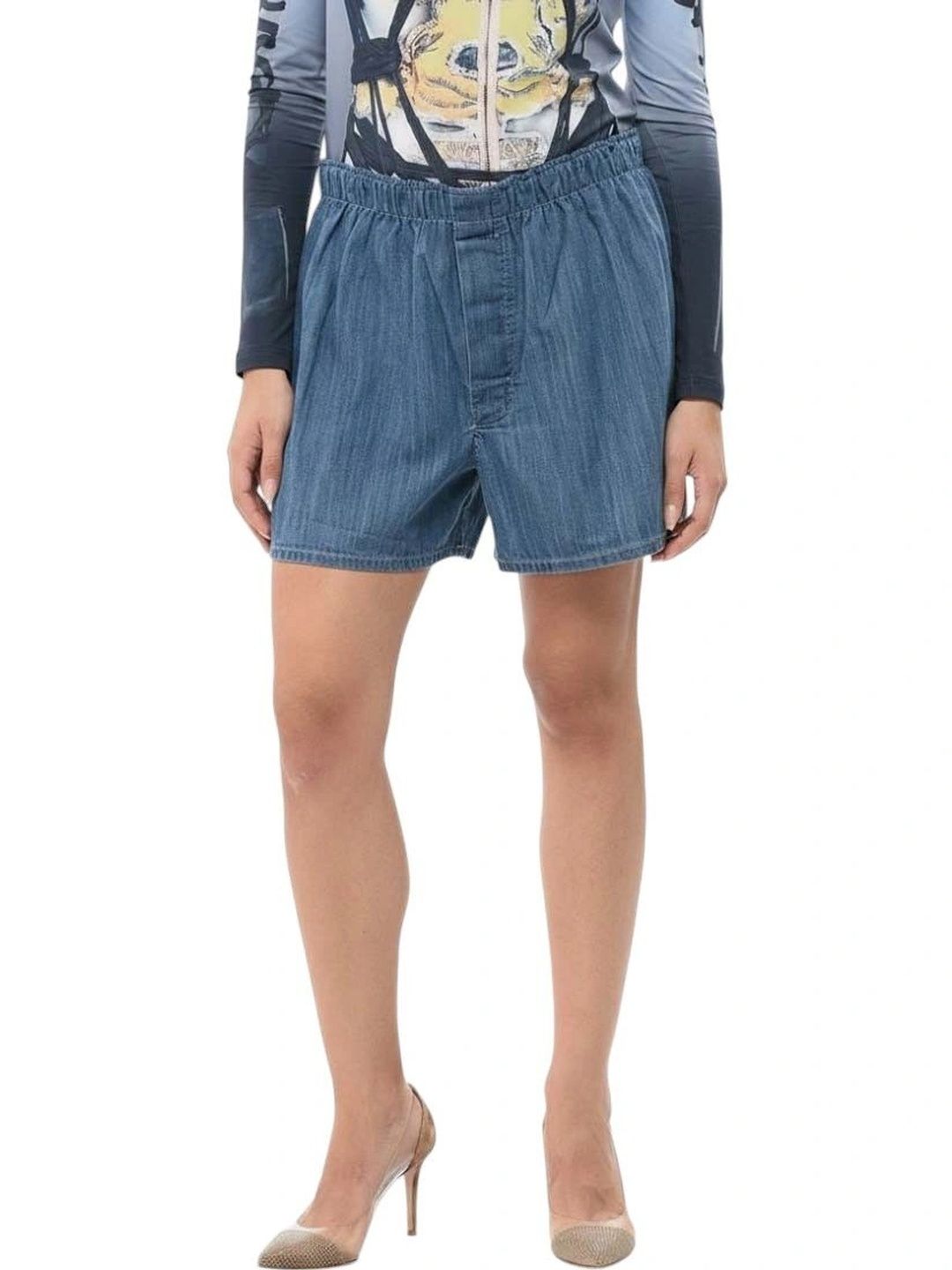 HommeGirls Blue Solid Shorts-picture-44