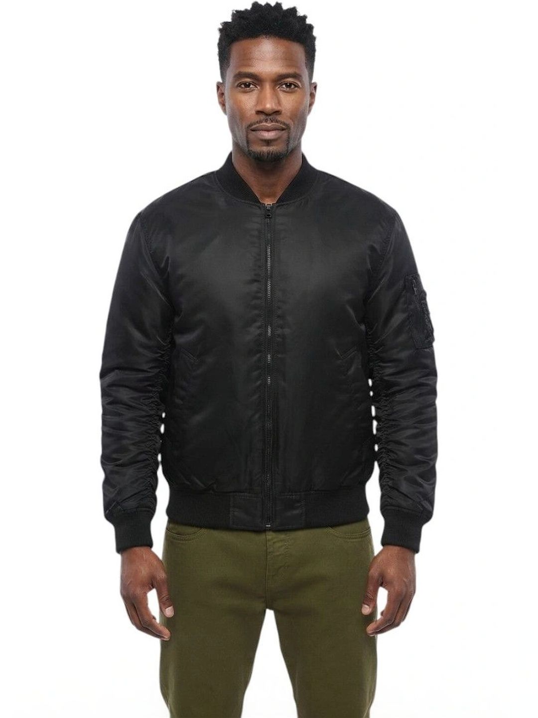 MOSCHINO Men Typography Bomber Jacket-picture-16