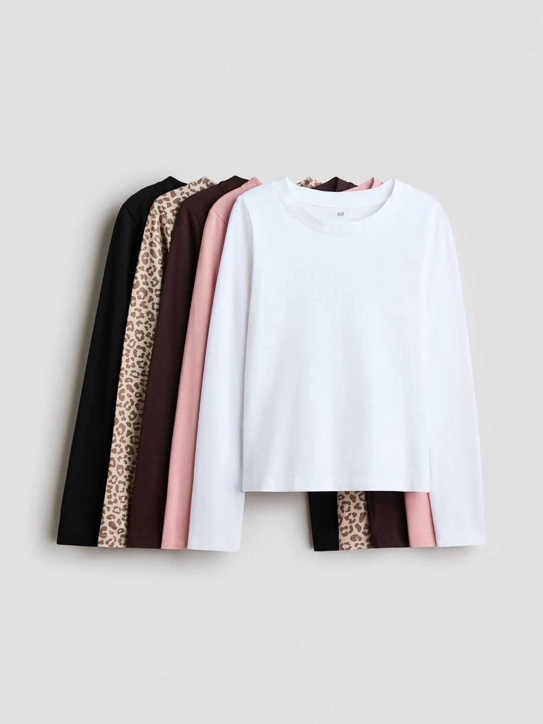 H&M Girls 5-Pack Long-Sleeved T-Shirts-picture-48