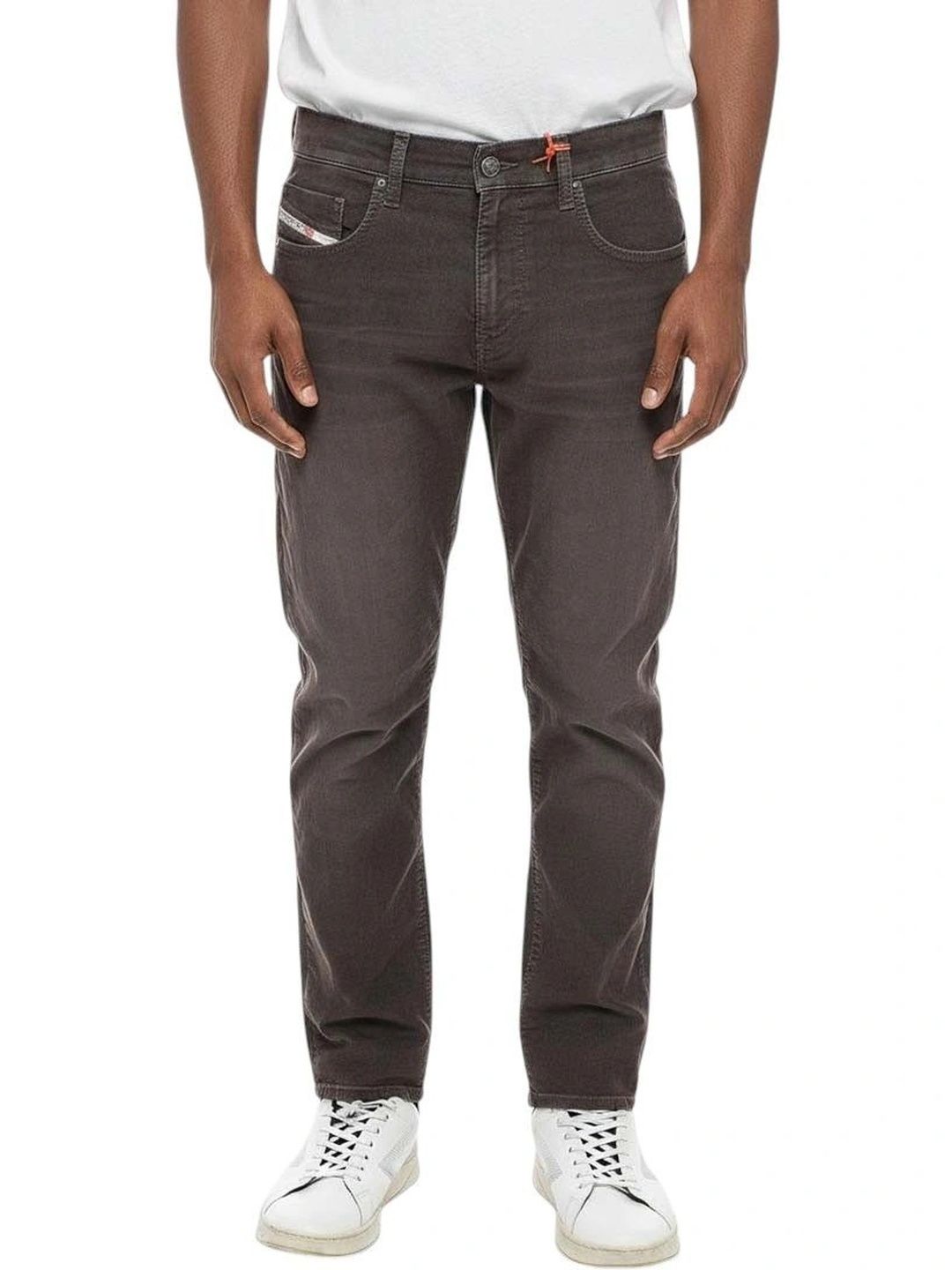 DIESEL Men Regular Fit Mid-Rise Jeans-picture-26
