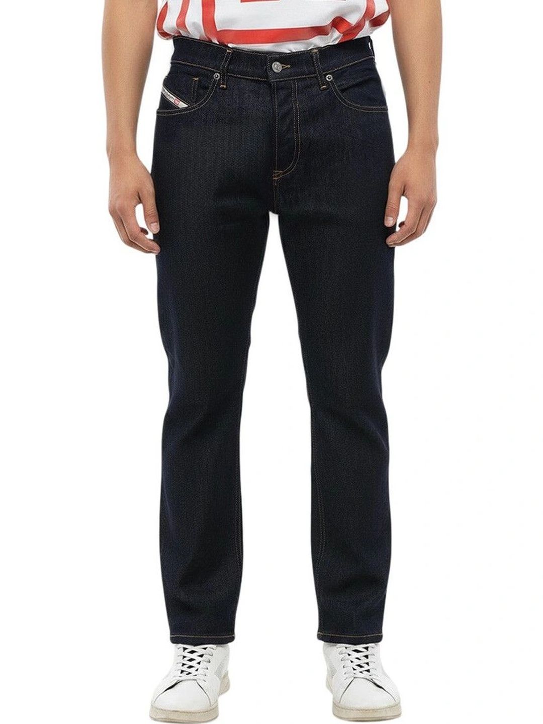 DIESEL Men Regular Fit Mid-Rise Jeans-picture-30