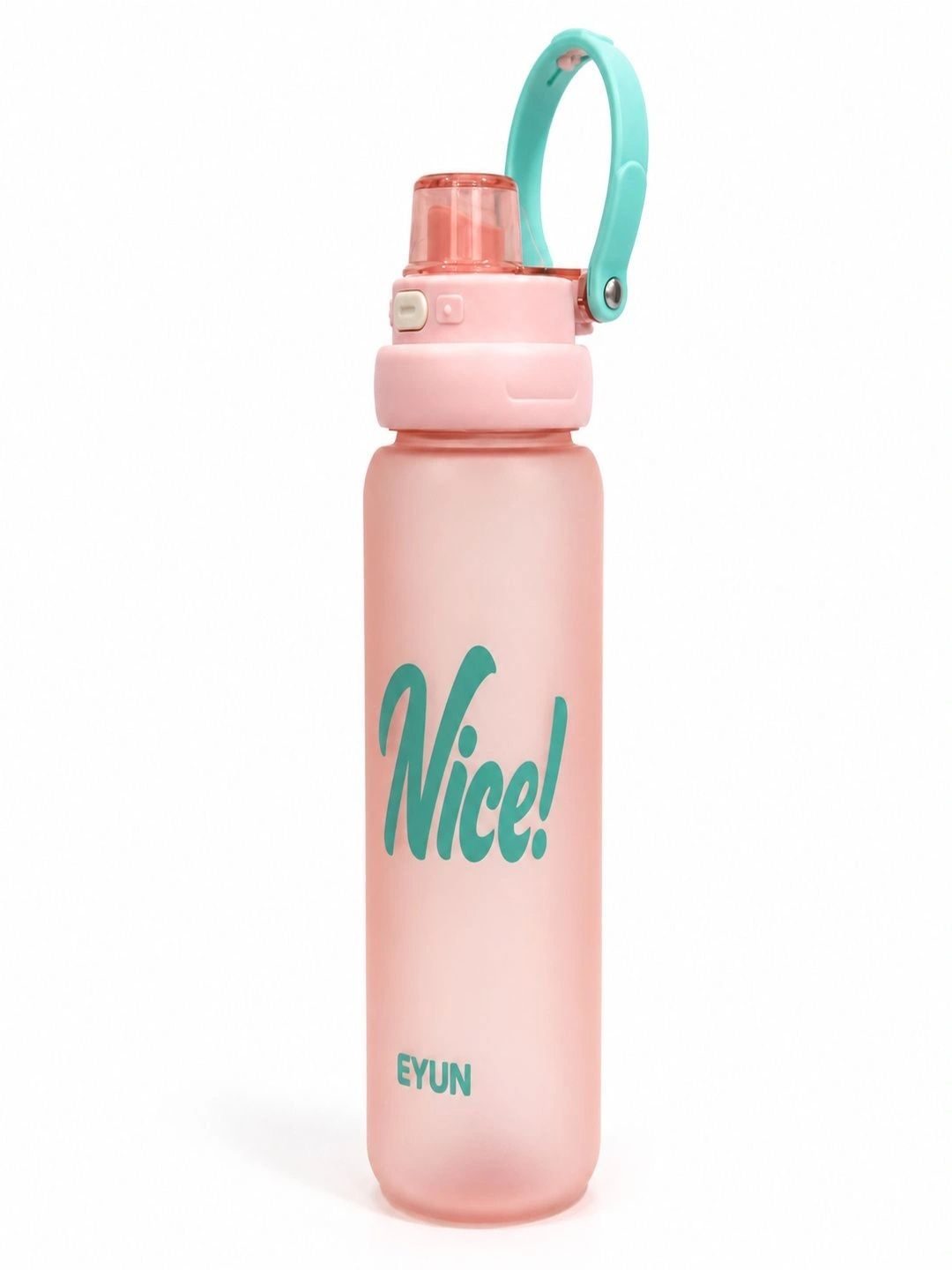 MAAHIL Pink & Turquoise Blue Single Plastic Brand Logo Water Bottle-picture-45