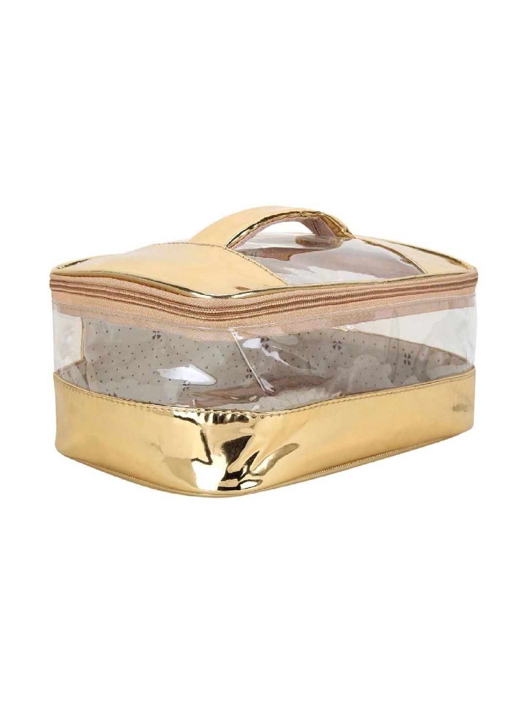 MaaCare Gold-Toned Set of 1 Regular Makeup Organiser Organisers-image-26