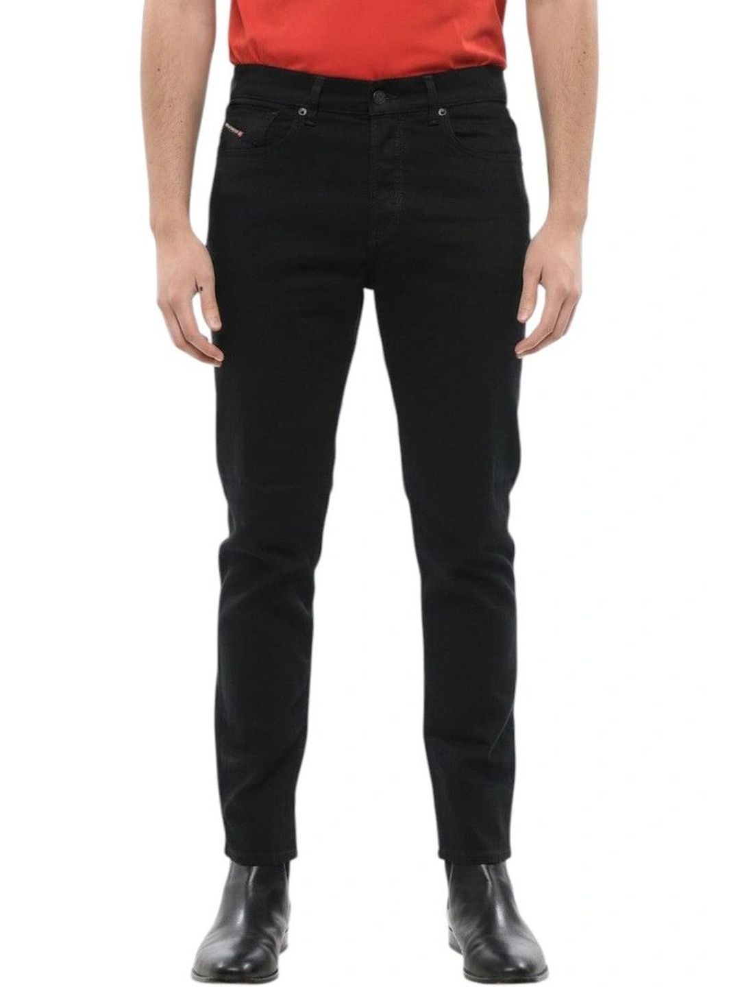 DIESEL Men Regular Fit Mid-Rise Jeans-picture-21