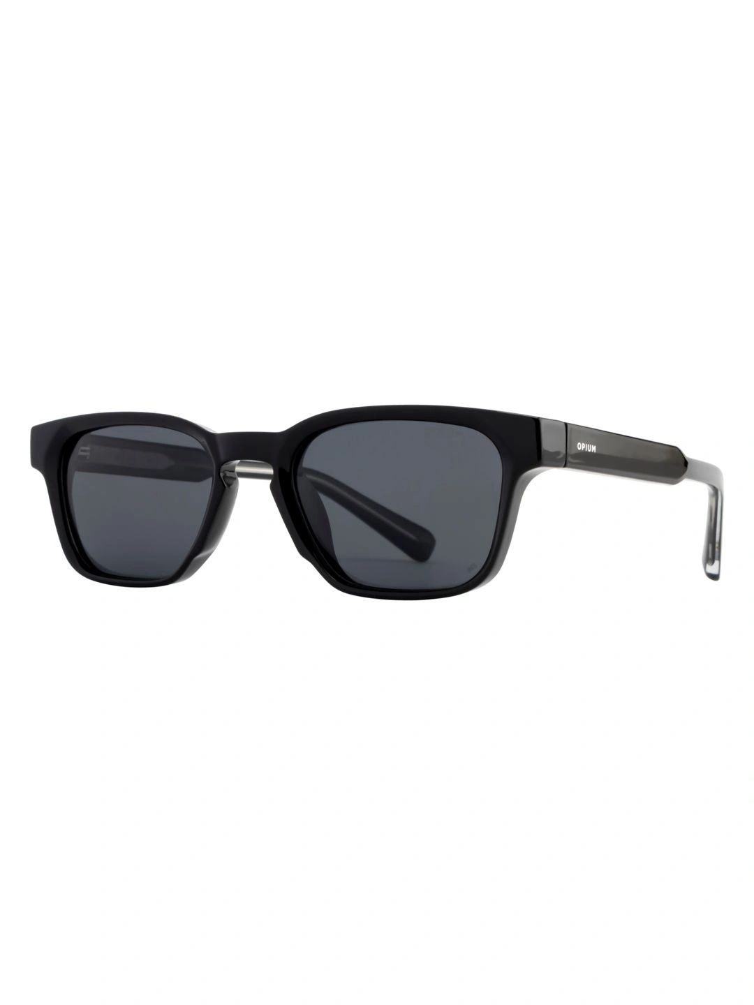 OPIUM Men Grey Lens & Black Rectangle Sunglasses with-image-10