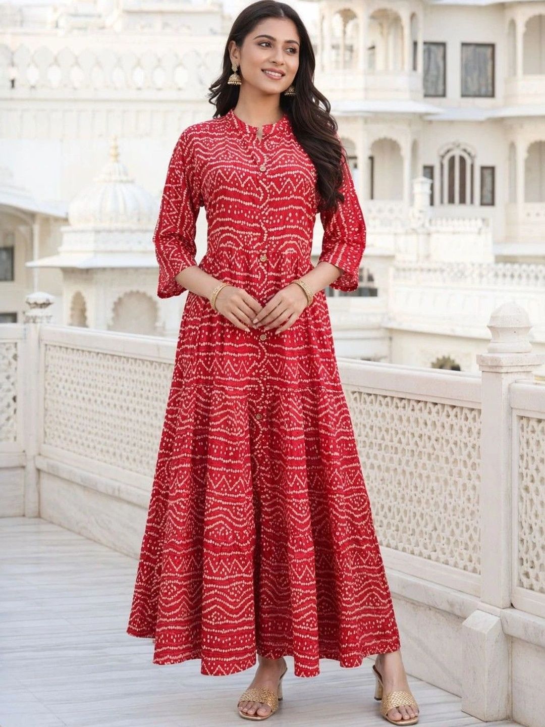 MISKI Ethnic Motifs Printed Tiered Kurti-picture-28