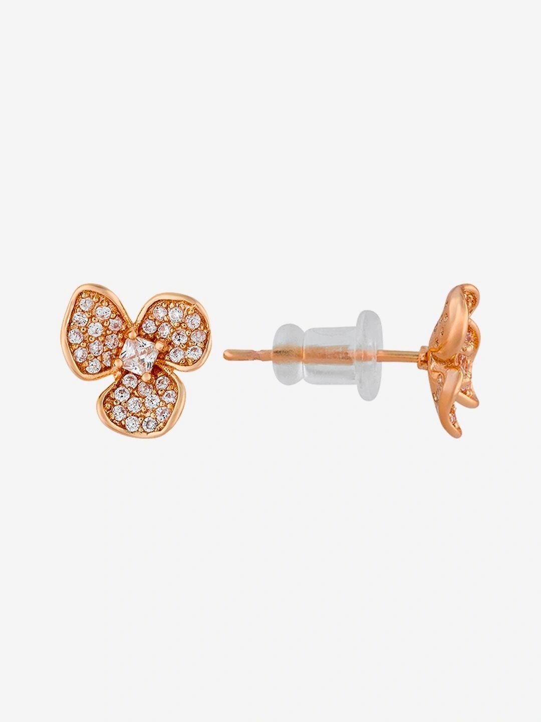 Kushal's Fashion Jewellery Floral Studs Earrings-picture-41