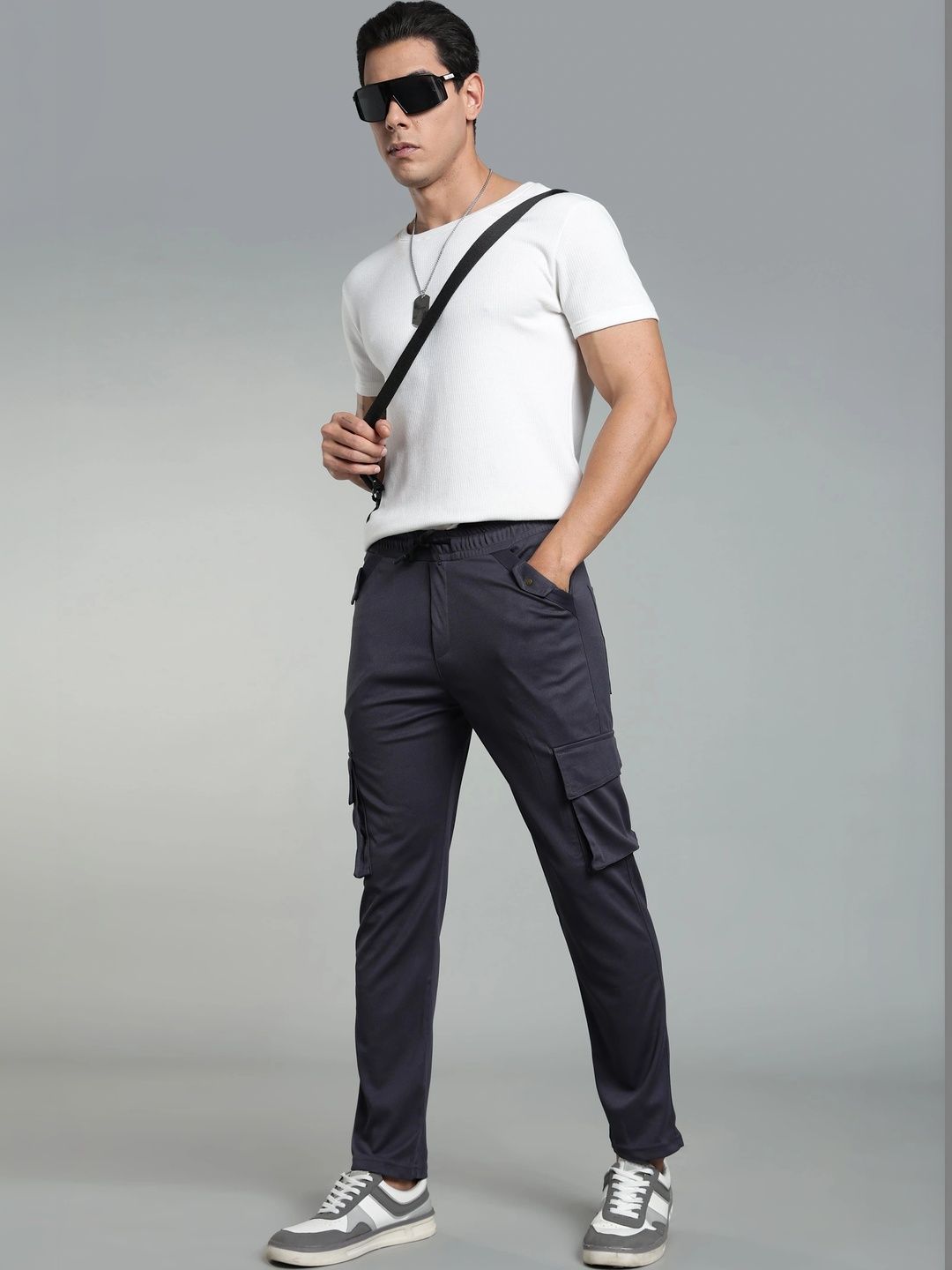 SZN Men Smart Mid-Rise Jogger Trousers-picture-52