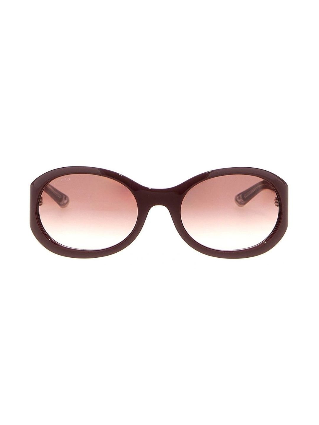 Gucci Women Brown Lens & Red Oval Sunglasses with-image-39