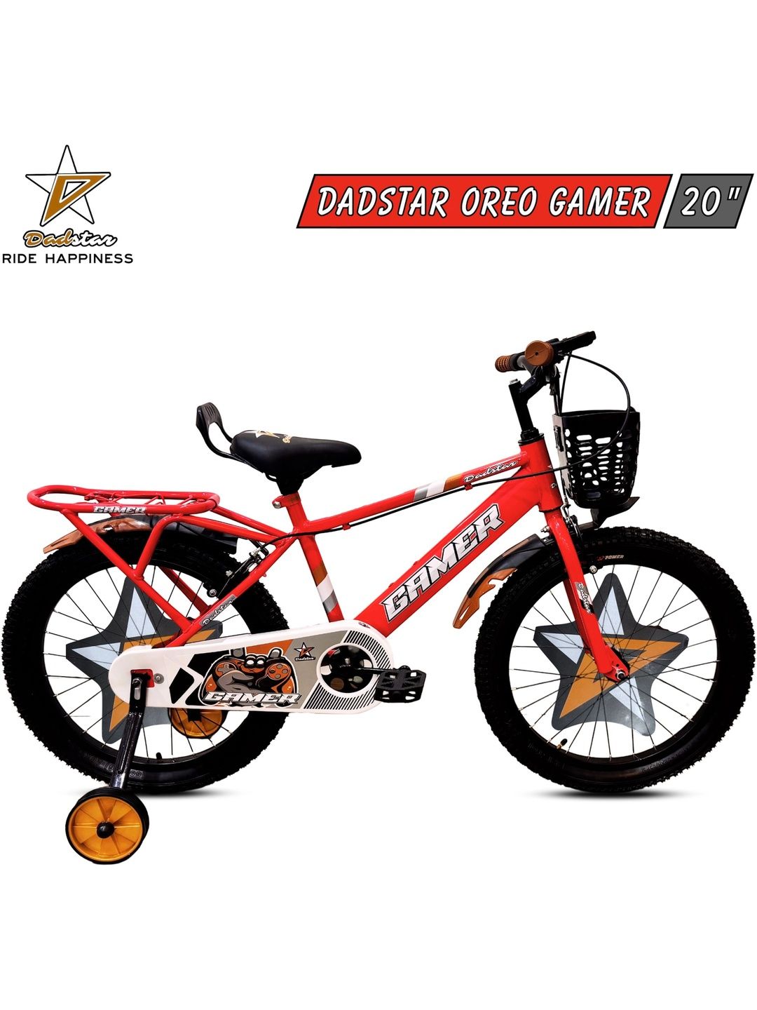 DADSTAR GAMER OREO Patterned Glossy Bicycle - 20 Inch-picture-43