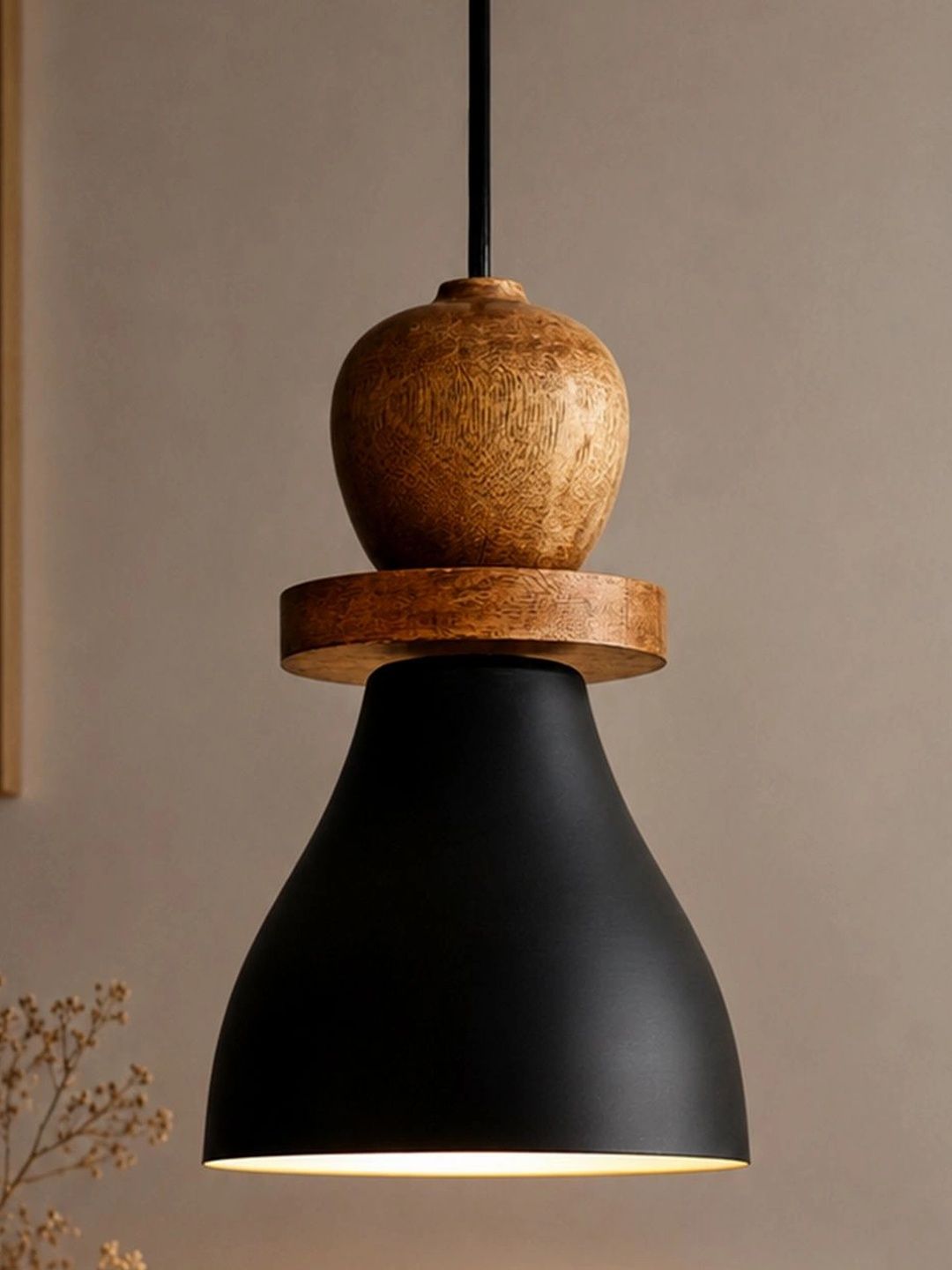 Homesake Black Contemporary Ceiling Lamp-picture-33