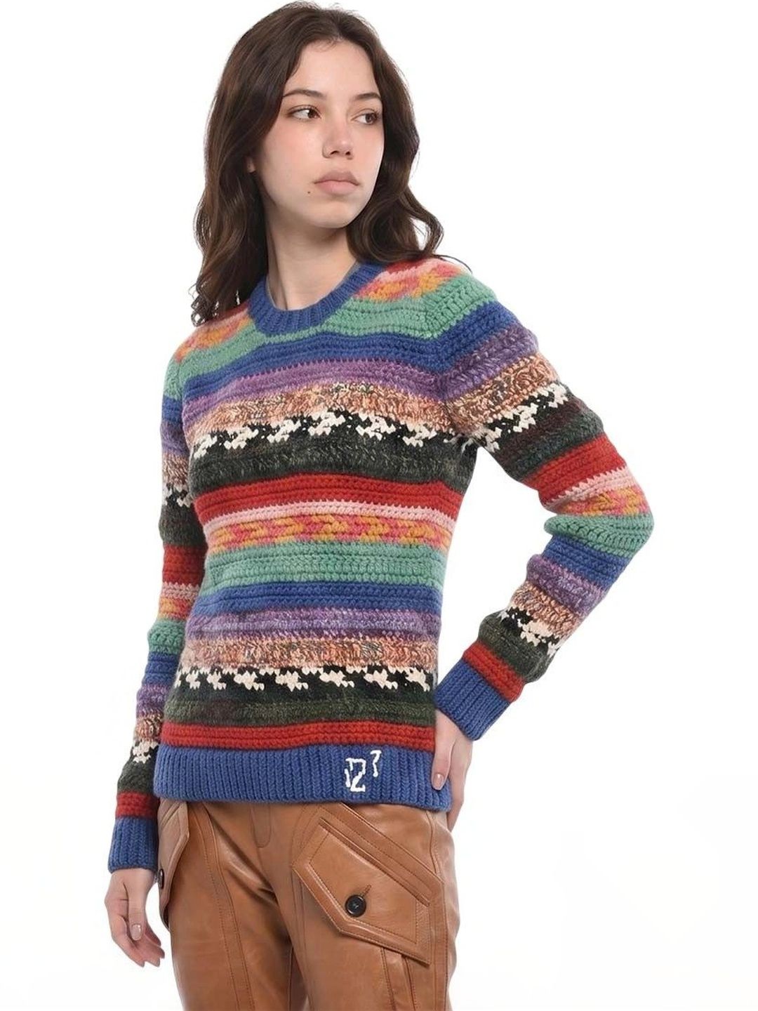 Dsquared2 Women Striped Woollen Pullover-picture-27