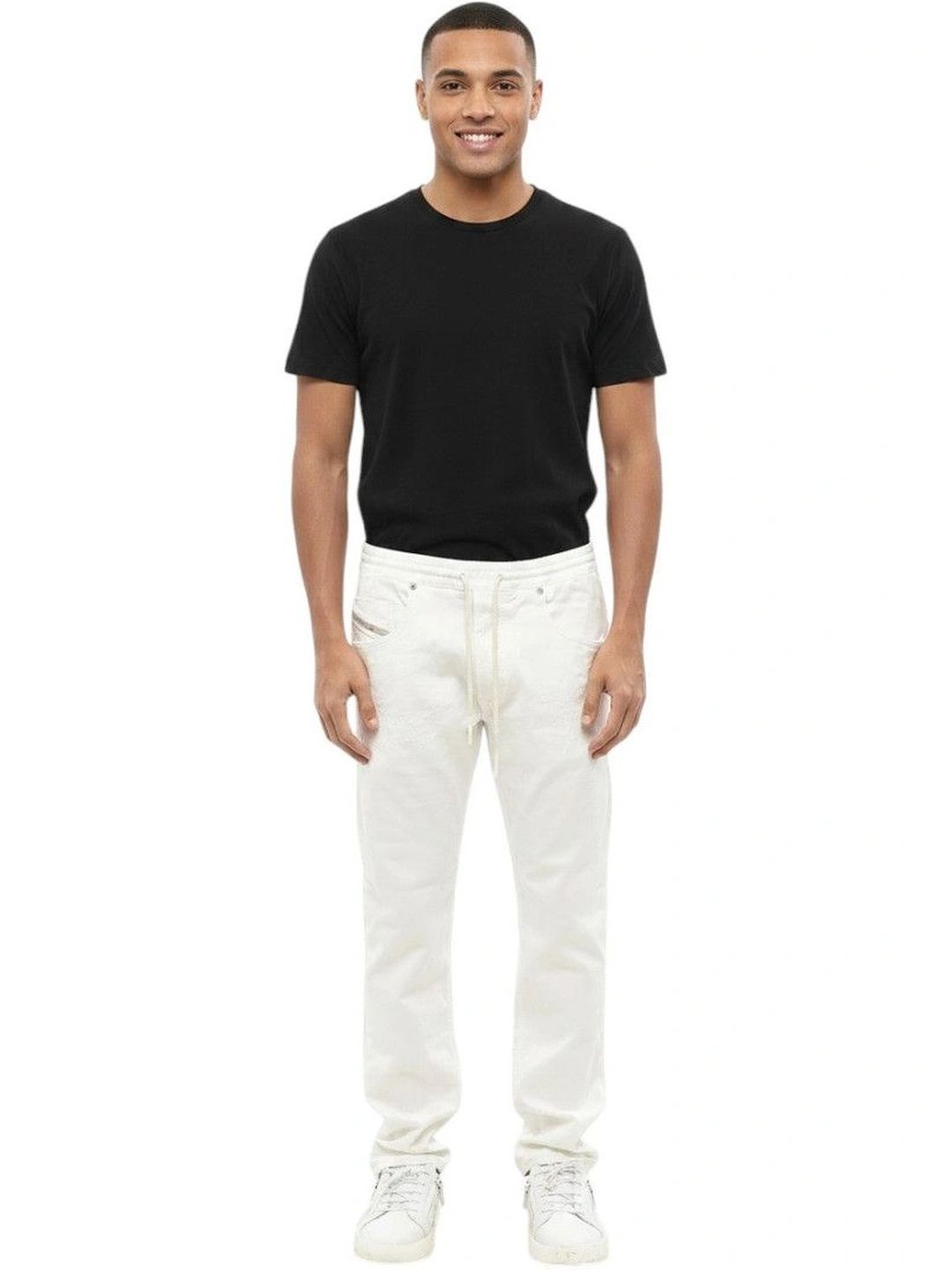 DIESEL Men Regular Fit Mid-Rise Jeans-picture-21