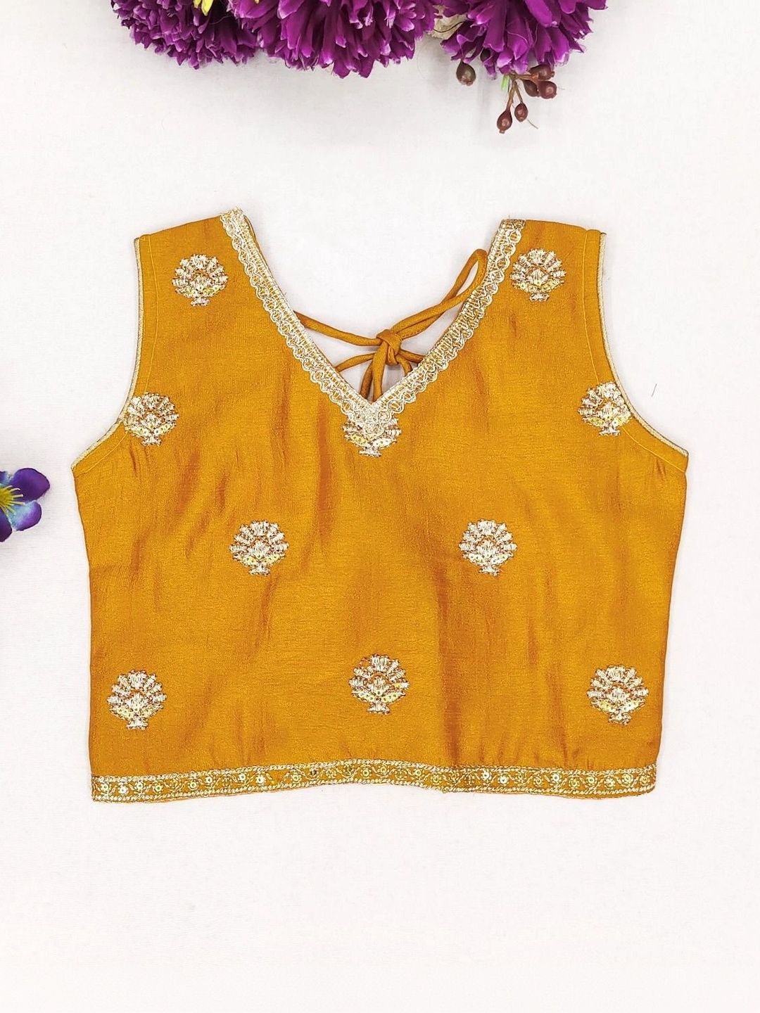 DRISHIV ENTERPRISE Girls Embroidered Thread Work Ready to Wear Lehenga &-picture-38