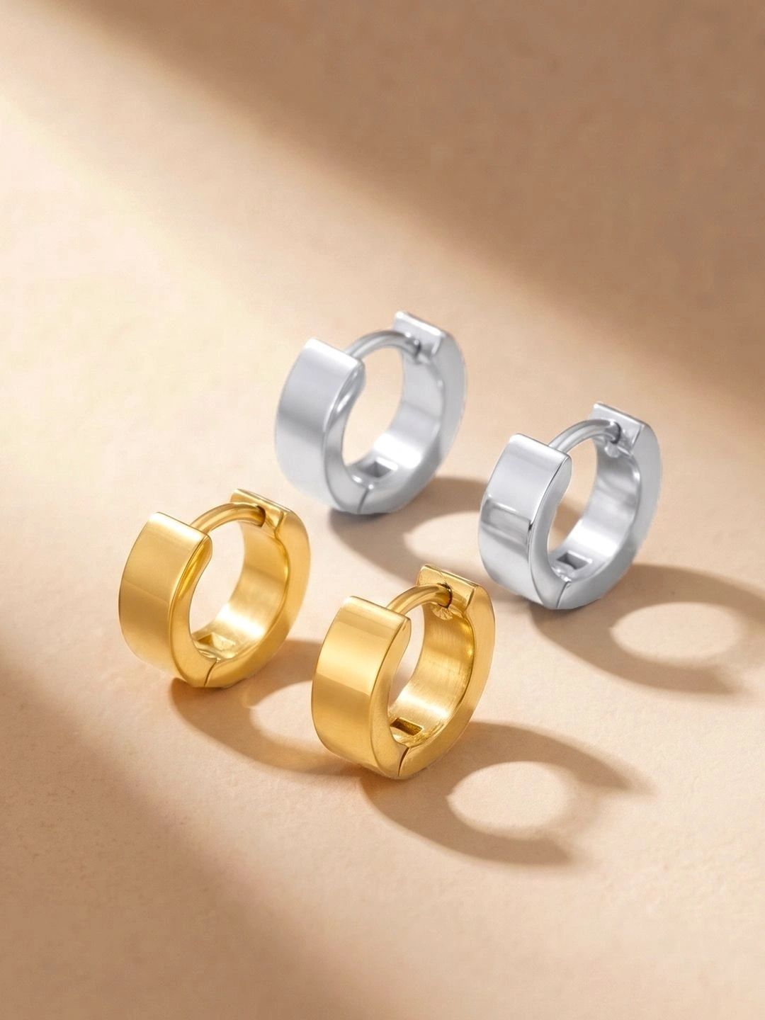 Peora Contemporary Hoop Earrings-picture-20
