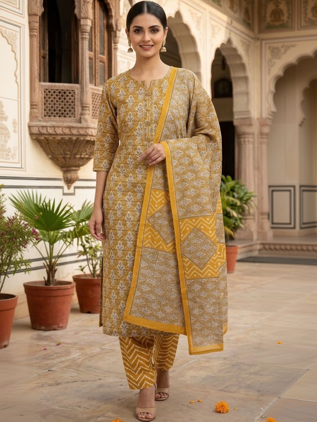 Rosaniya Printed Unstitched Dress Material-picture-44