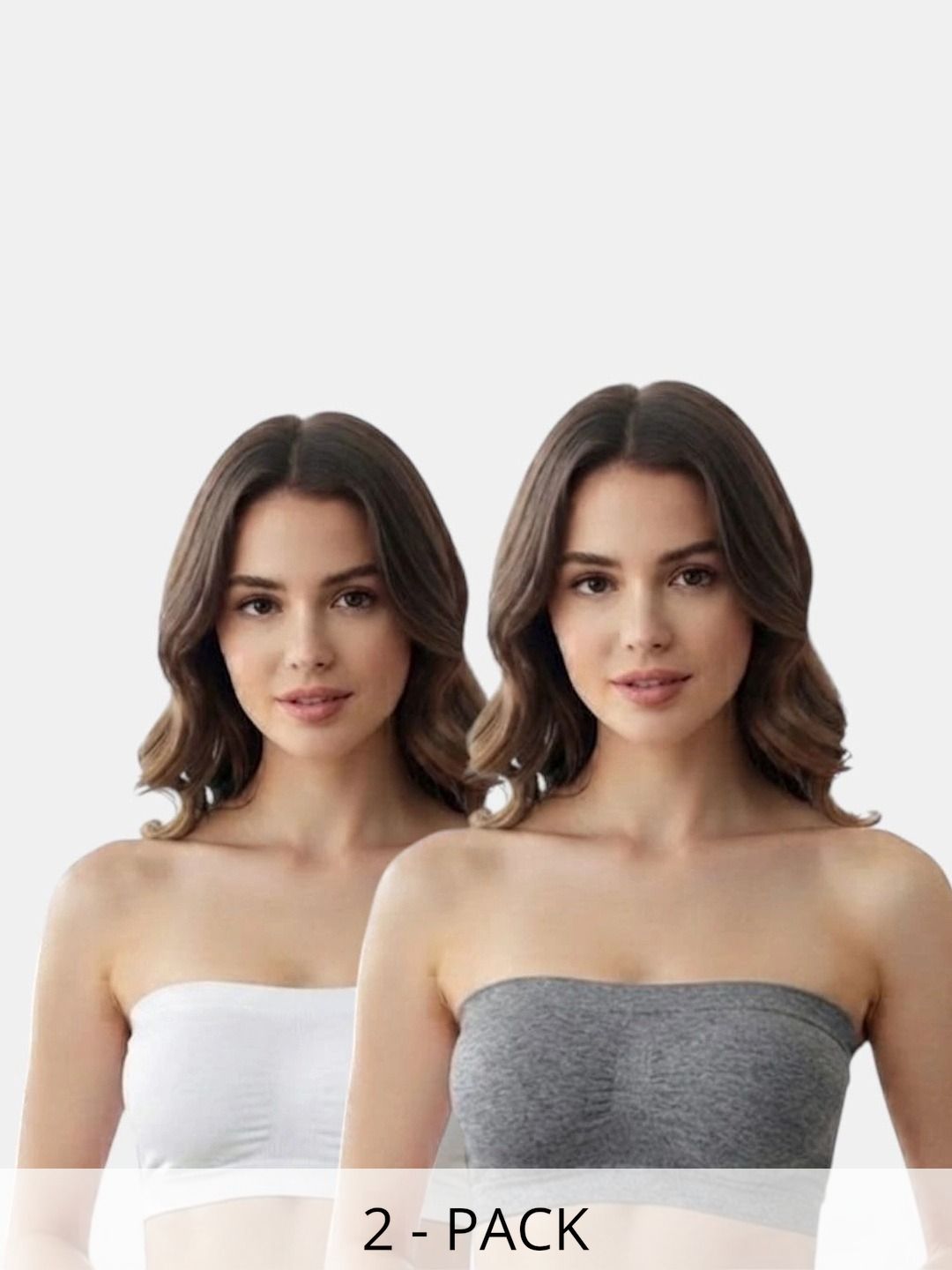 Sutjena Pack Of 2 Bandeau Bra Full Coverage Lightly Padded-picture-49