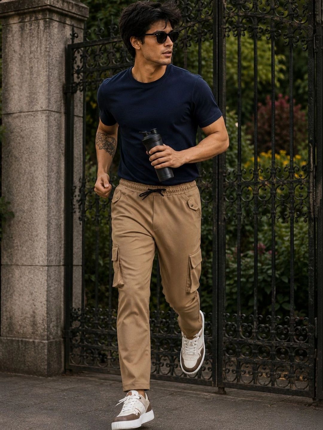 SZN Men Smart Mid-Rise Jogger Trousers-picture-53