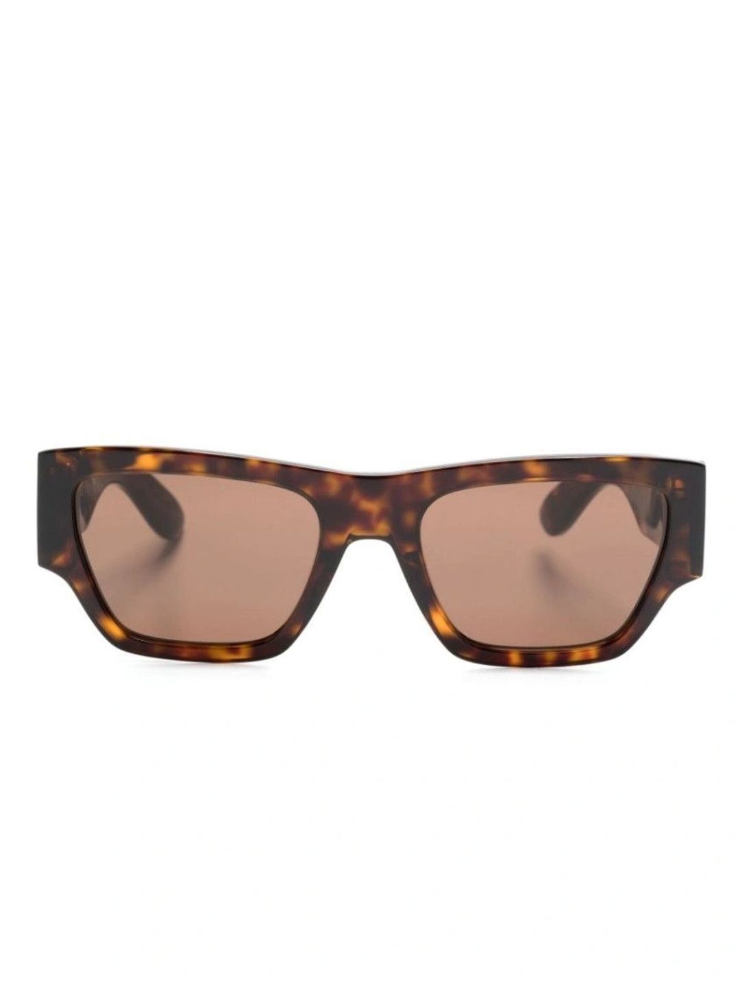 Alexander McQueen Men Brown Lens & Brown Rectangle Sunglasses with-image-41