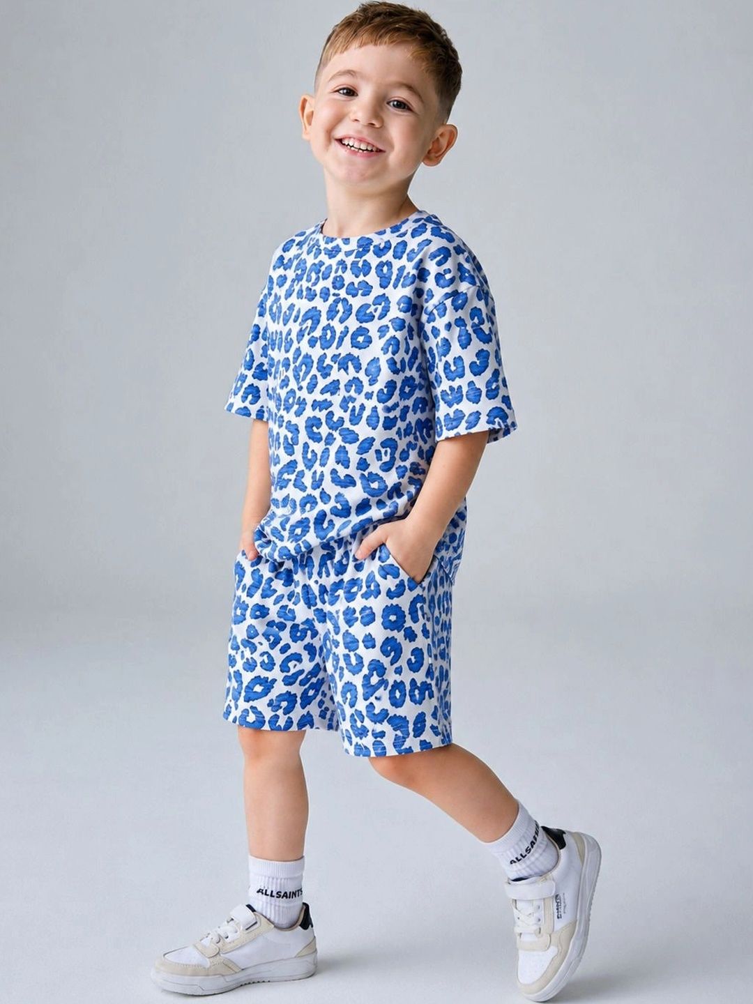 YK Boys Printed T-shirt with Shorts-picture-26