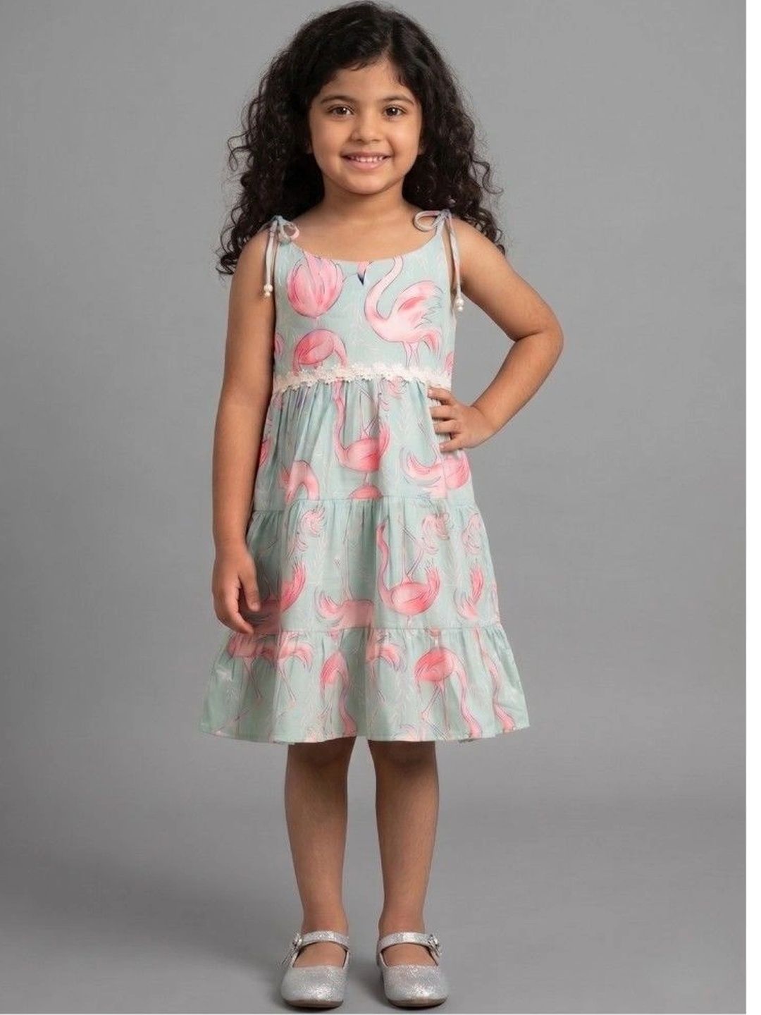 KEVORA APPARELS Tropical Print A-Line Dress-image-6