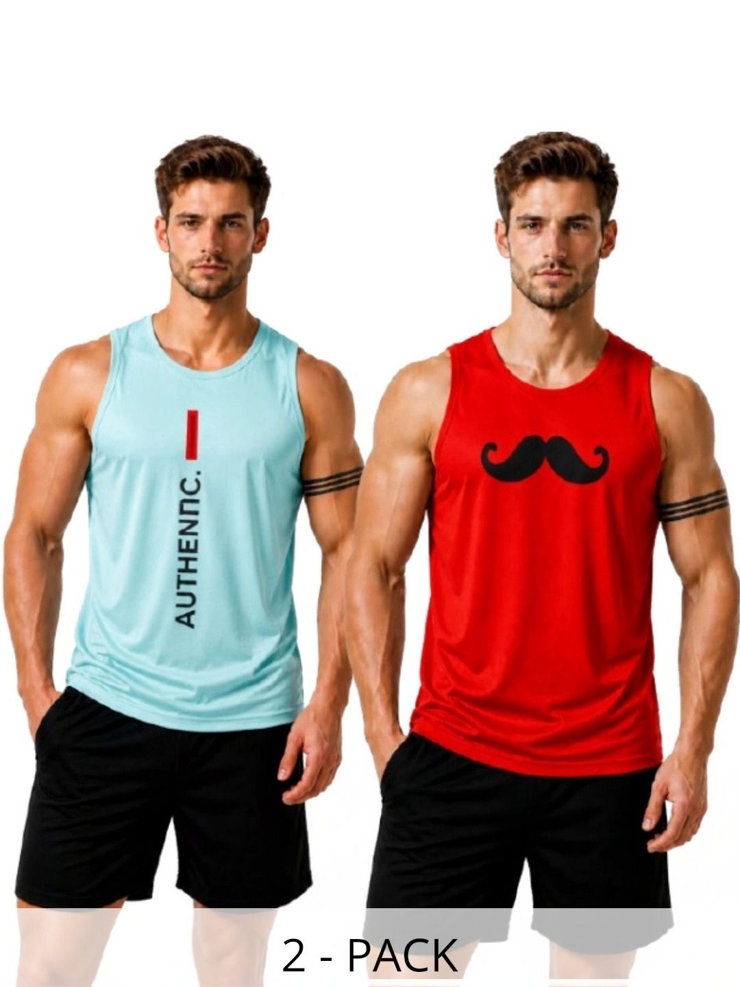Shri Salasar Balaji Pack of 2 Printed Gym Vest-picture-27