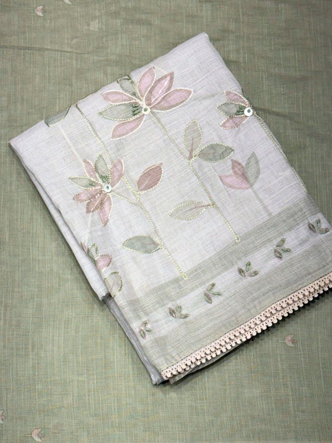 Biba Linen Unstitched Dress Material-picture-58