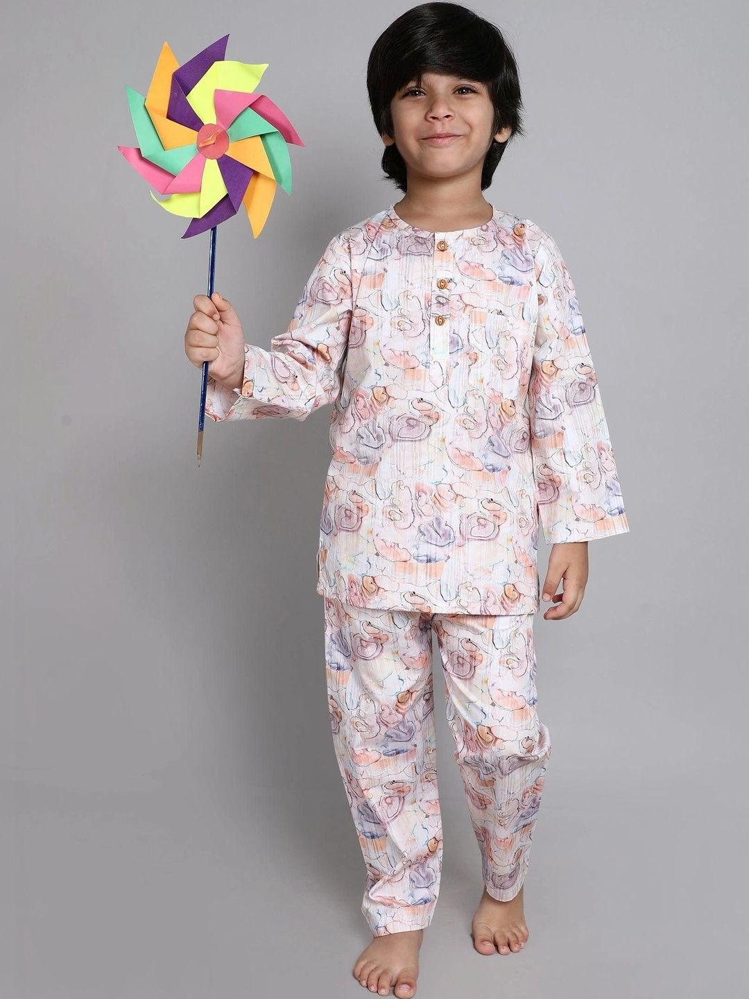 Little Clothings Unisex Kids Printed Night suit-picture-46