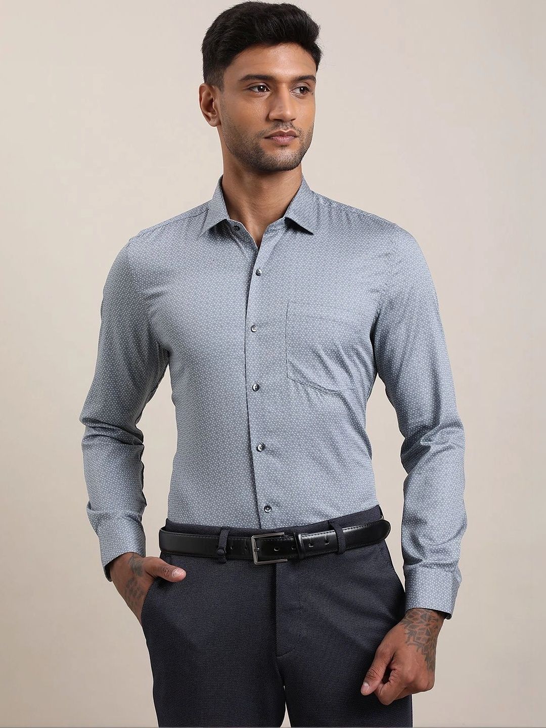 Turtle Men Standard Slim Fit Printed Formal Shirt-picture-31
