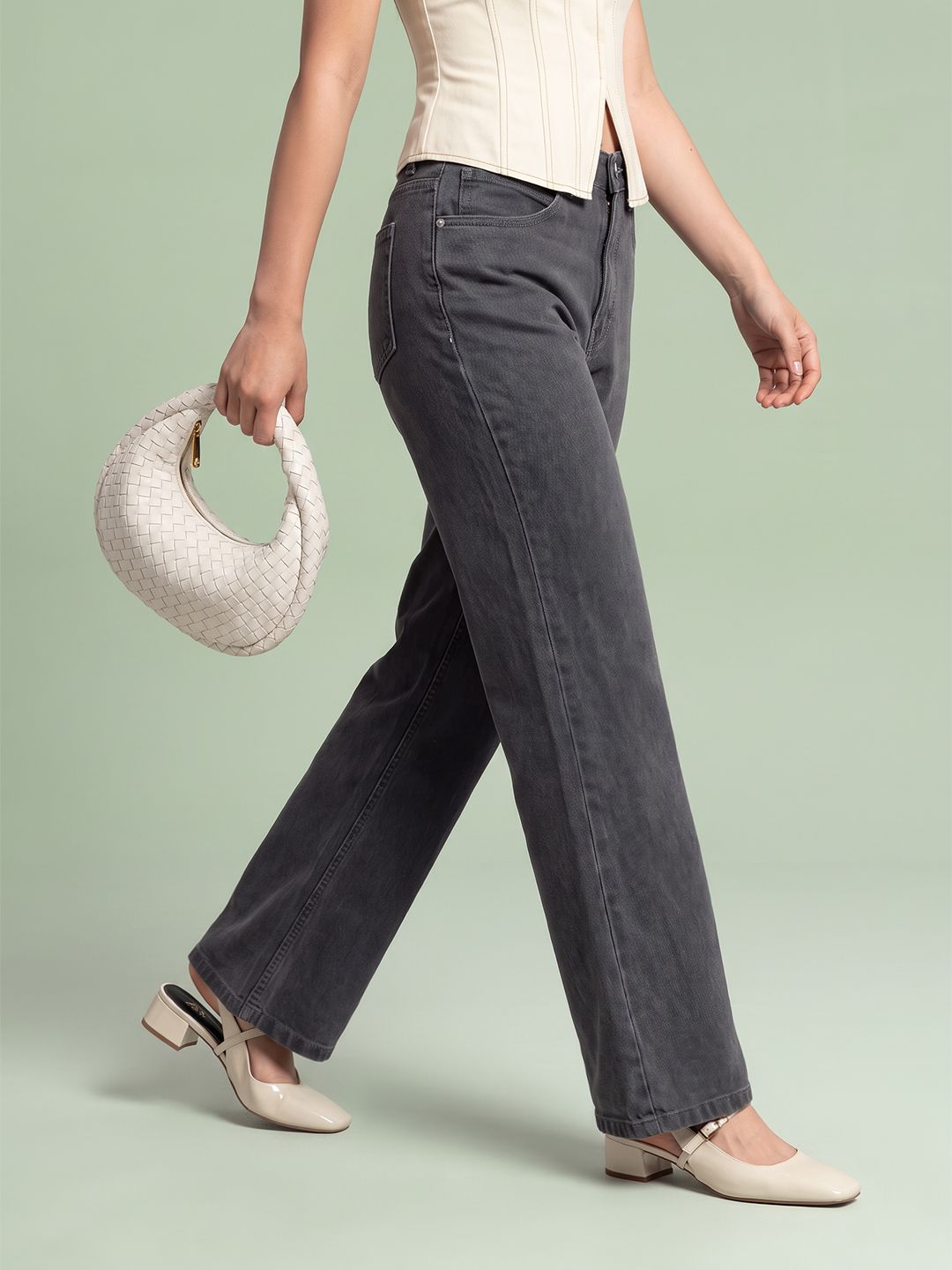 DressBerry Women Wide Leg Fit High-Rise Jeans-picture-48