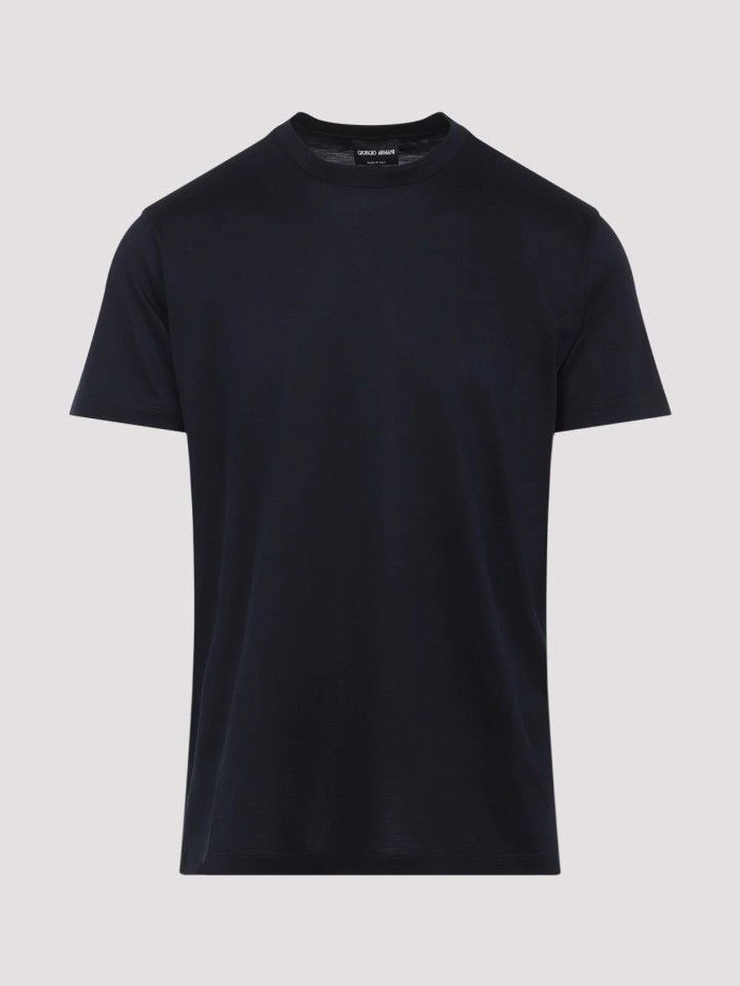 Giorgio Armani Blue Roundneck Silk T-Shirt-picture-28