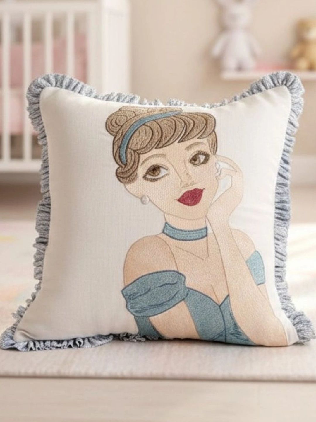 Datch Multicoloured Cartoon Characters Square Cushion Covers-image-13