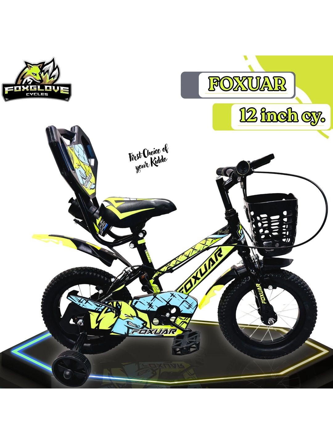 FOXGLOVE FOXUAR Patterned Glossy Bicycle - 12 Inch-image-31
