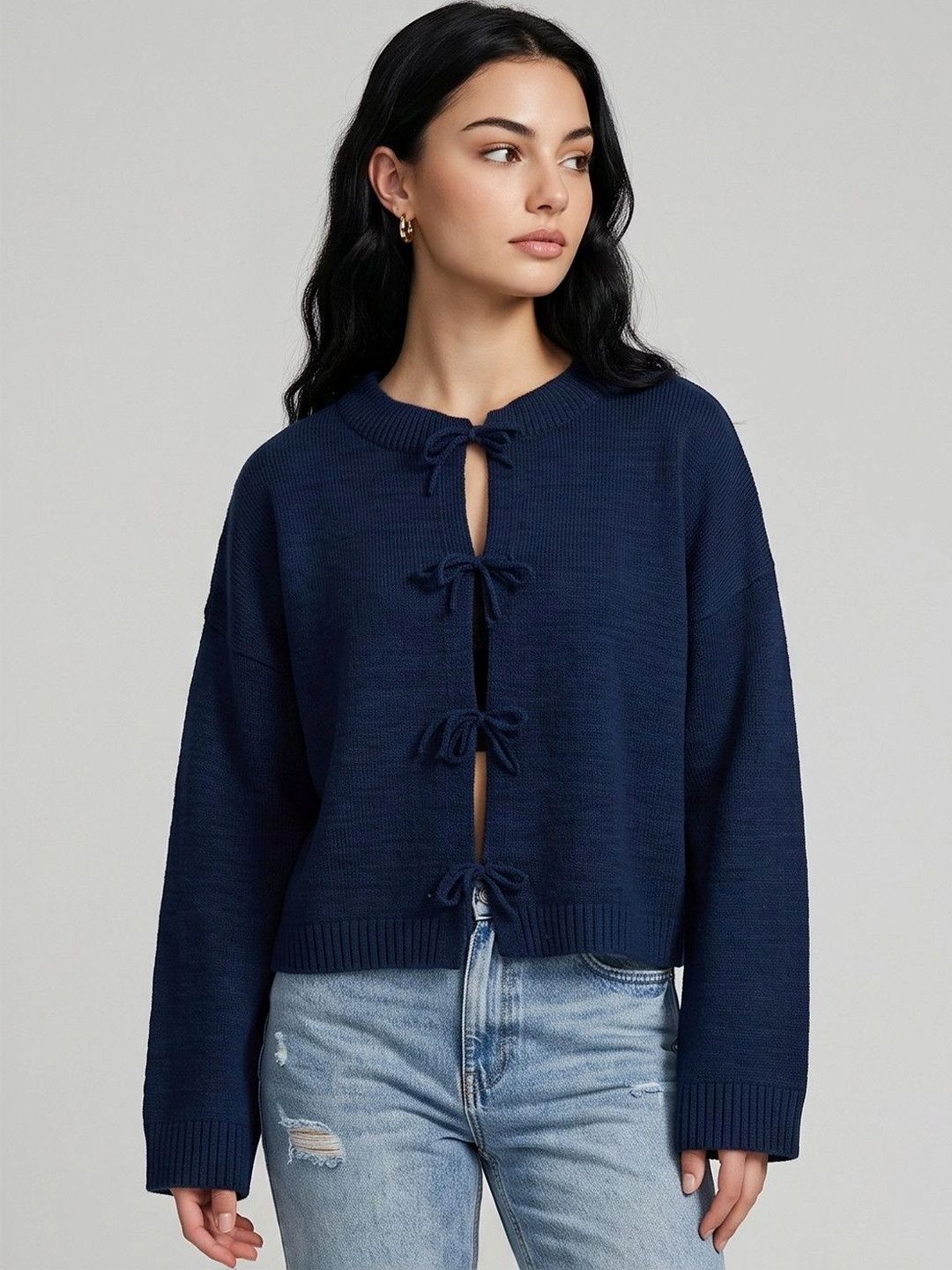 Suo Women Crop Cardigan-picture-13