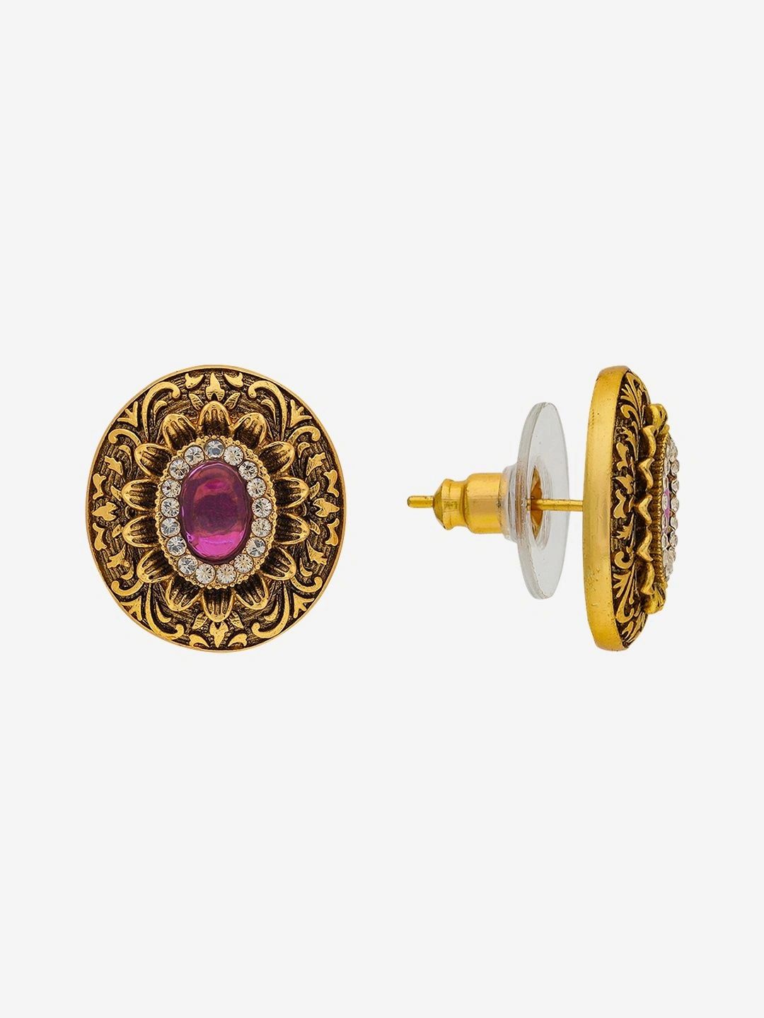 Kushal's Fashion Jewellery Circular Studs Earrings-picture-48