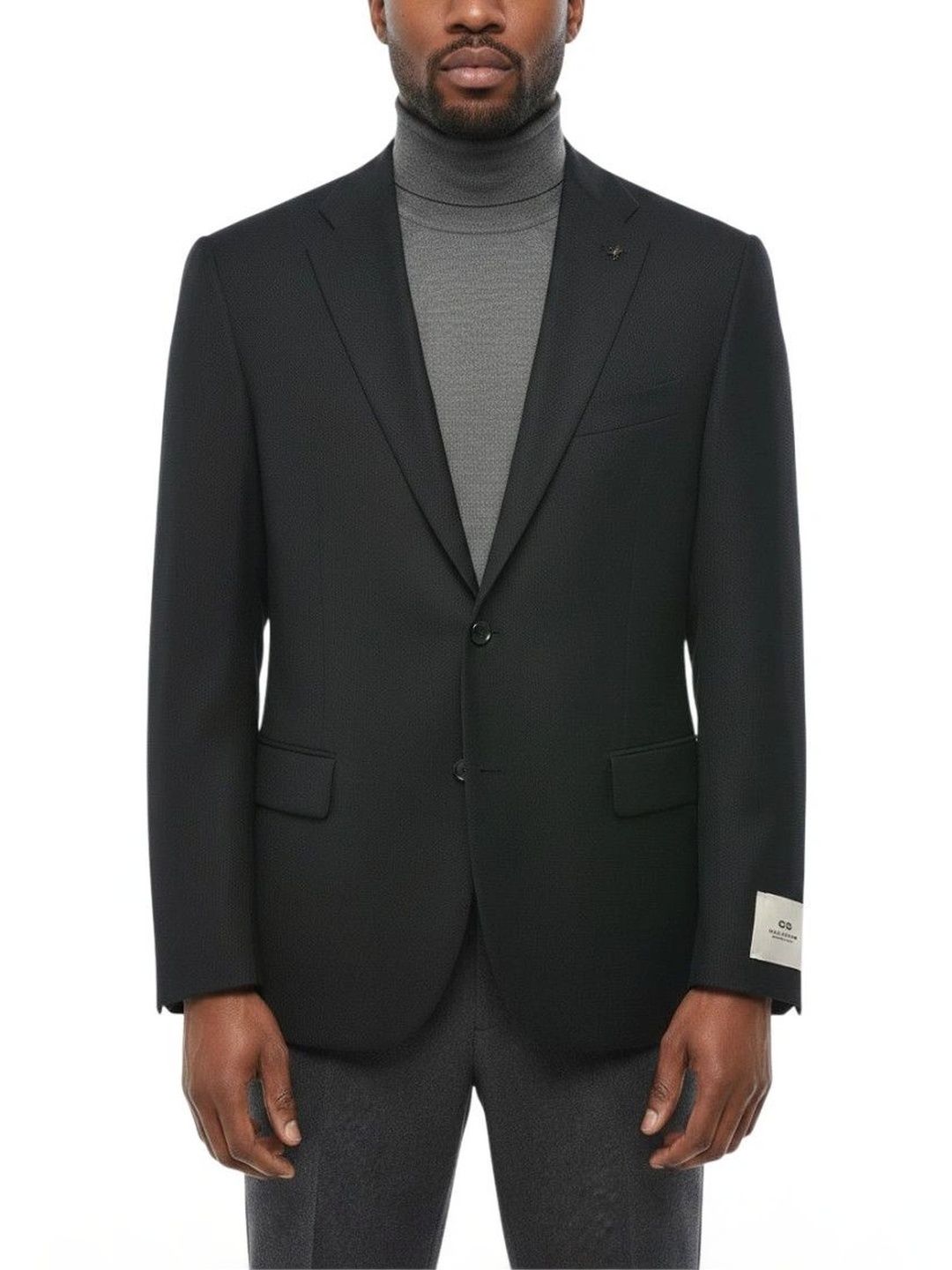 Corneliani Black Notched Lapel Blazer-picture-21