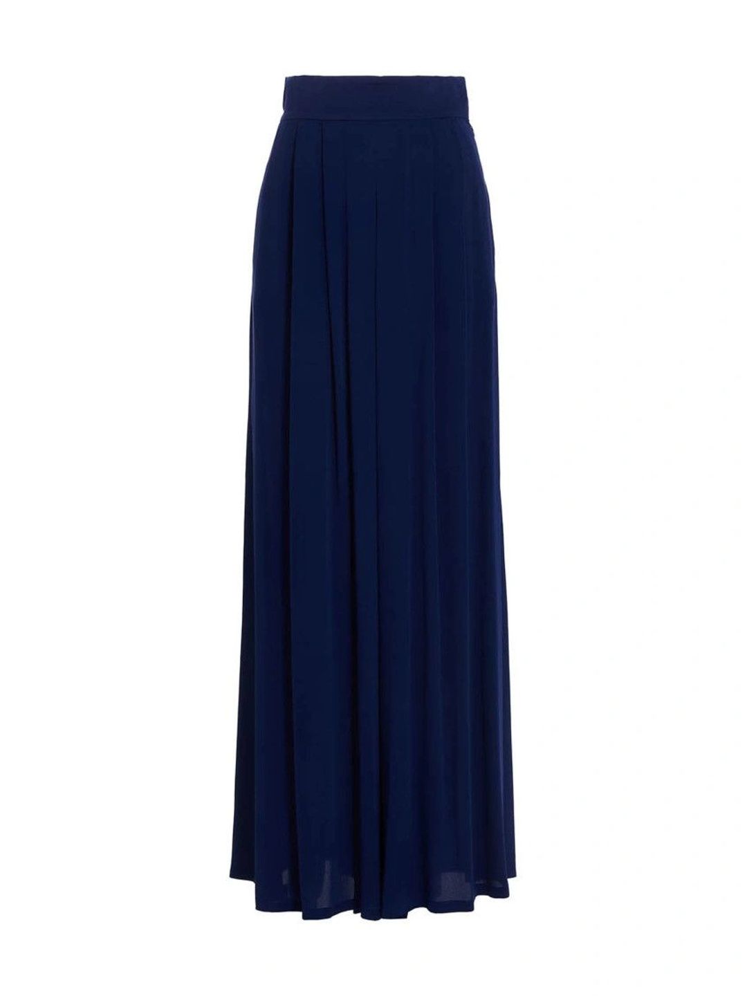 Max Mara Blue Loose Pleated Pant-image-44