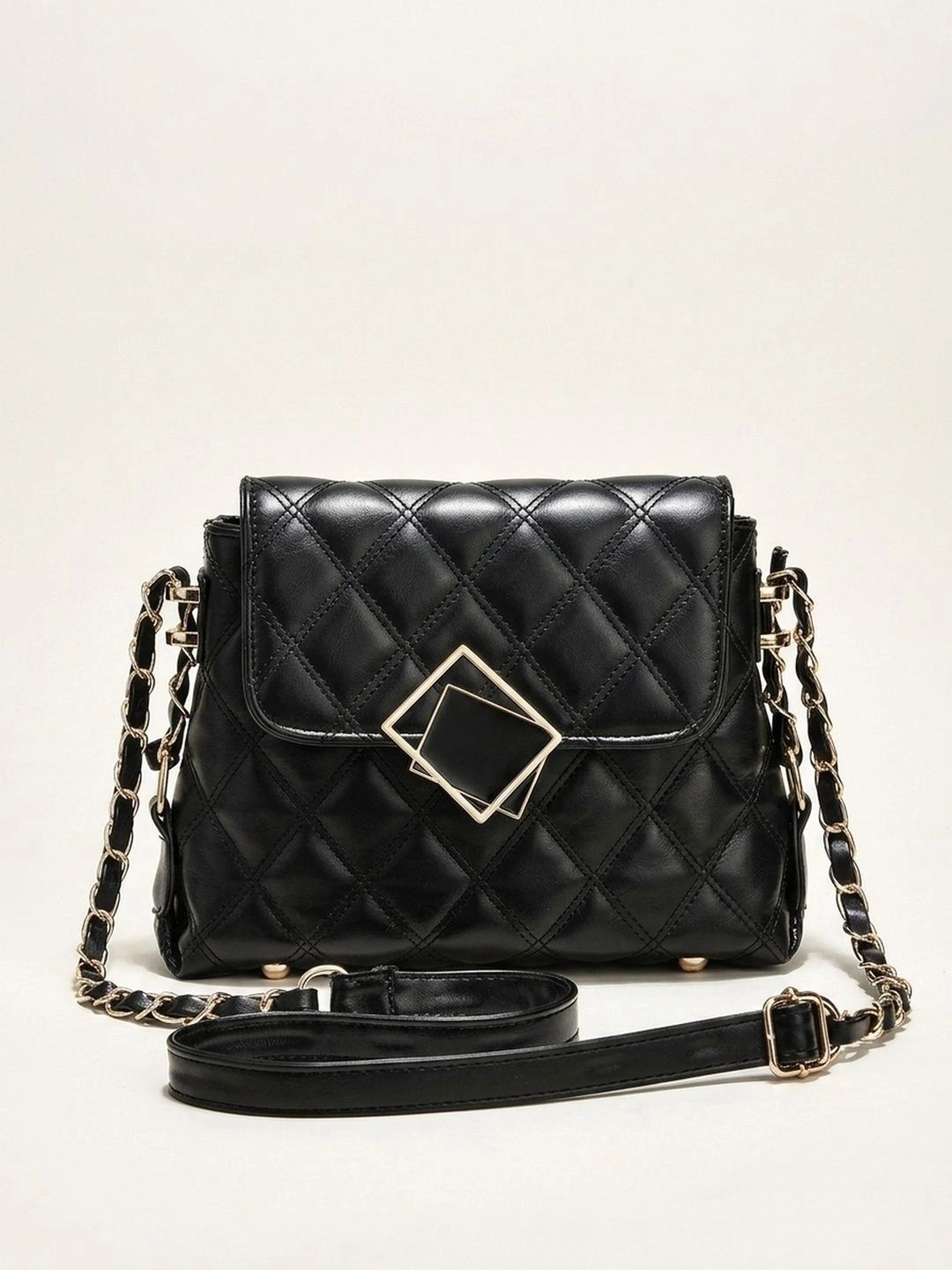 CORSICA Textured PU Shoulder Bag with Quilted-picture-36