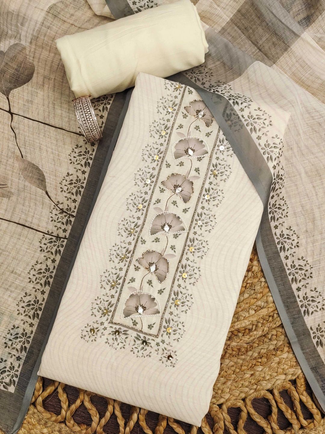 Maroosh Embellished Unstitched Dress Material-picture-53