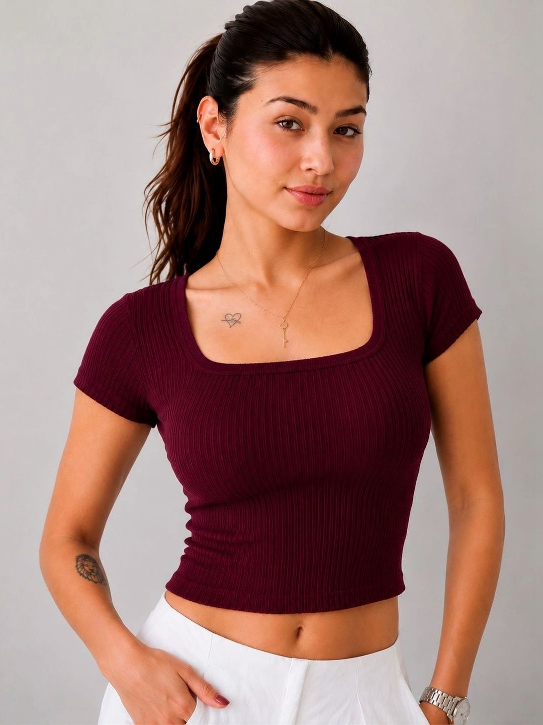GLOWBERRY Cotton Crop Top-picture-33