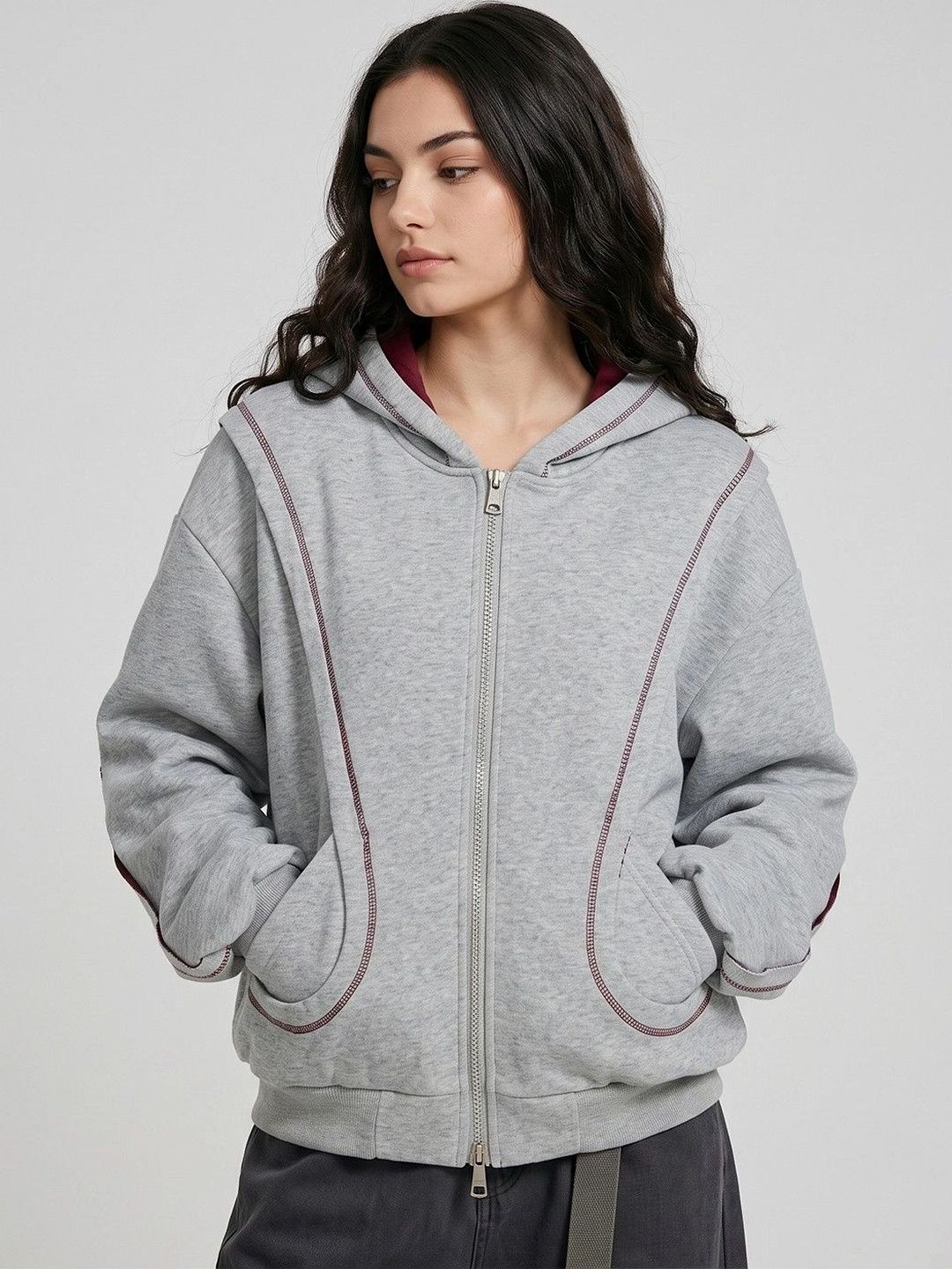 Suo Women Hooded Sweatshirt-picture-42
