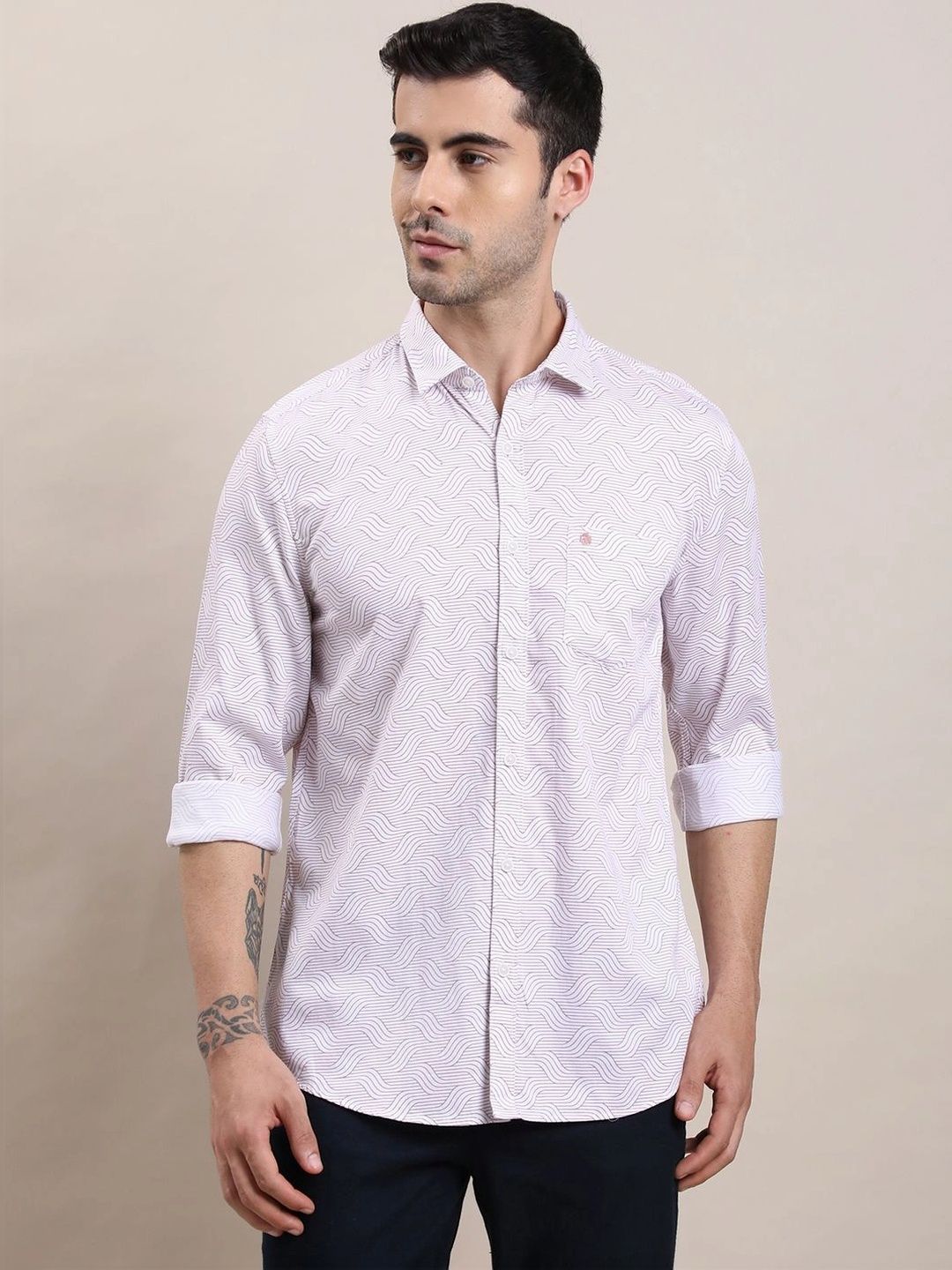 Turtle Men Relaxed Slim Fit Printed Casual Shirt-picture-37