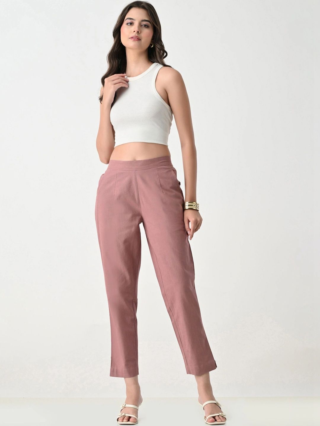Anouk Women Relaxed High-Rise Trousers-picture-23