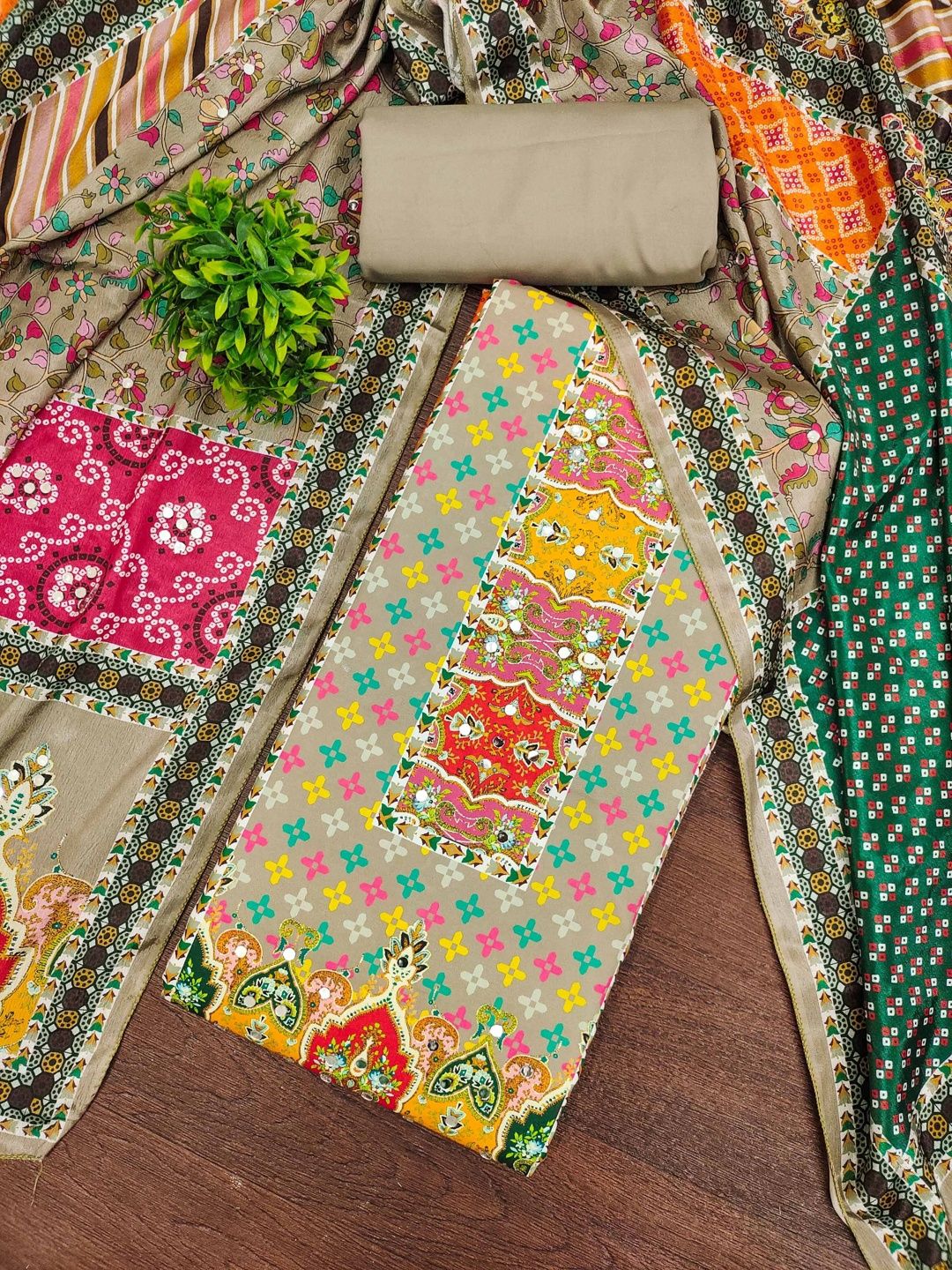 Maroosh Embellished Unstitched Dress Material-picture-17